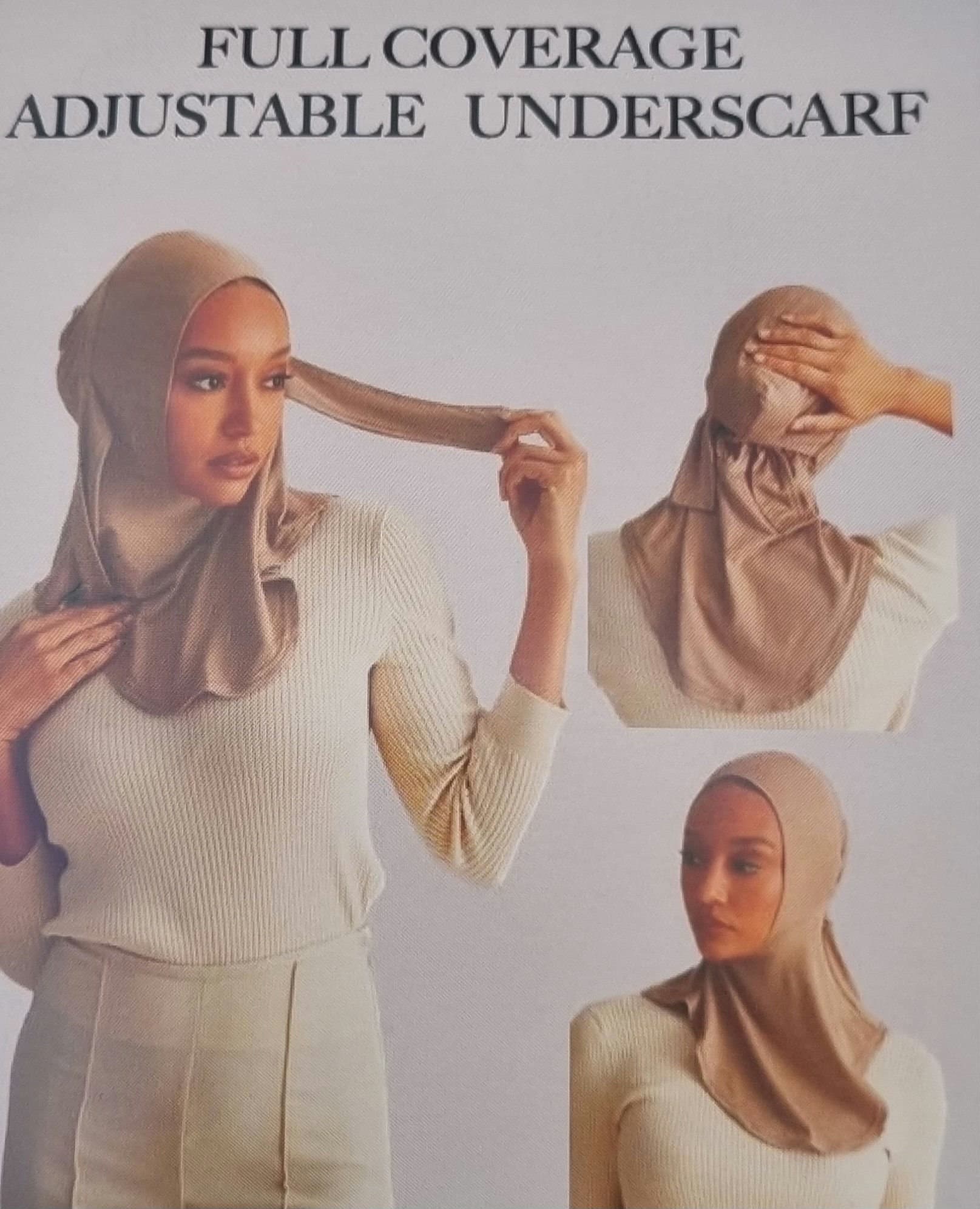 Adjustable Full Coverage Underscarf: Head & Neck Cover