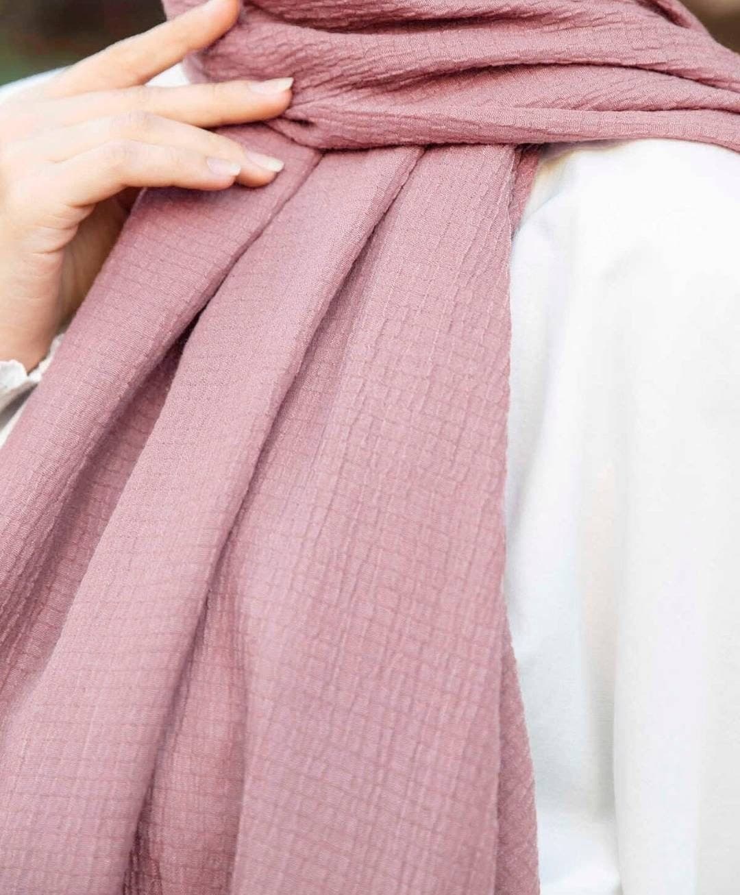Crinkle Cotton Hijab, Elegant Soft Scarf, All Seasons Fashion - image 3