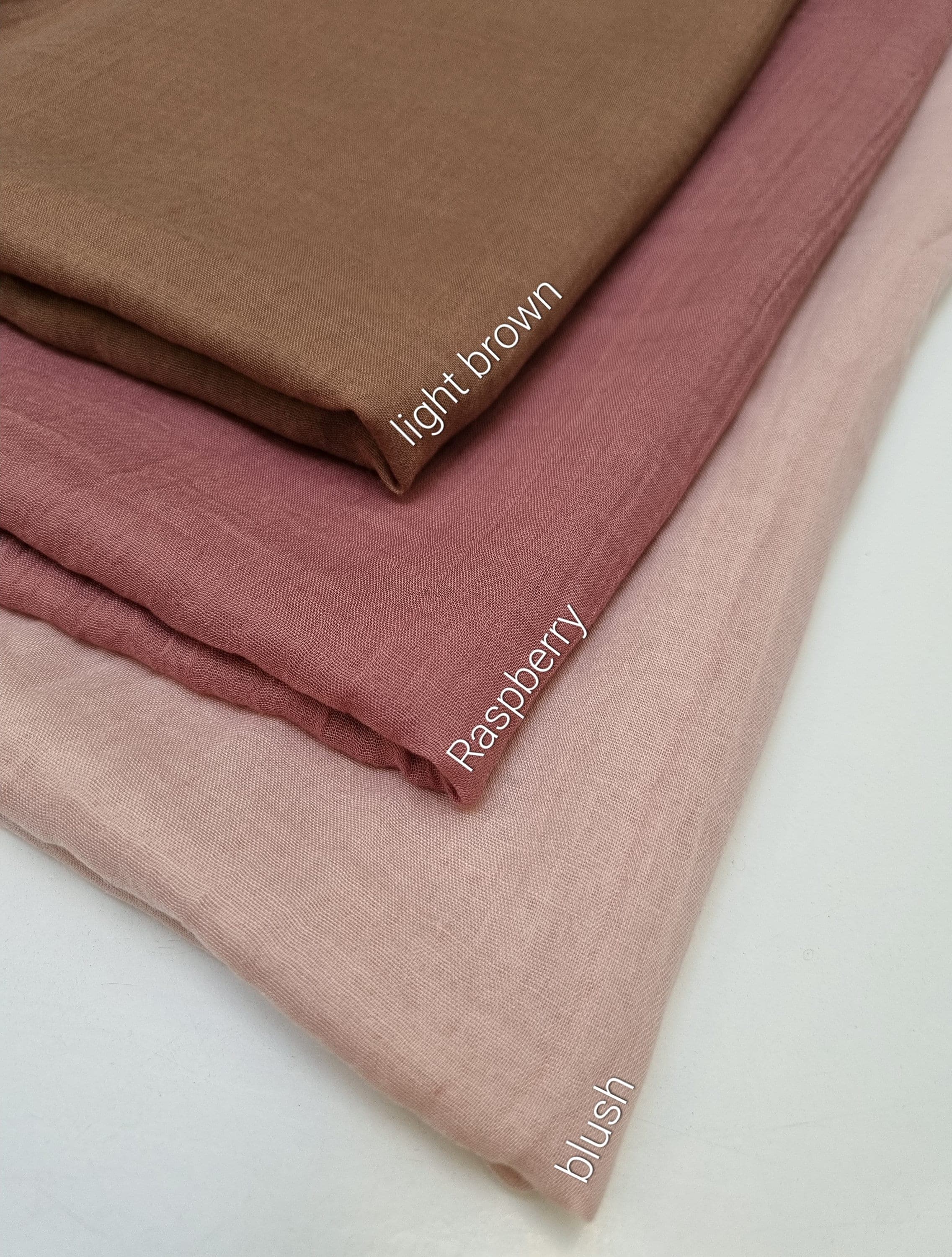 Soft Cotton Blend Maxi Hijab, Elegant Ripple Shawl (180x100cm) - image 3
