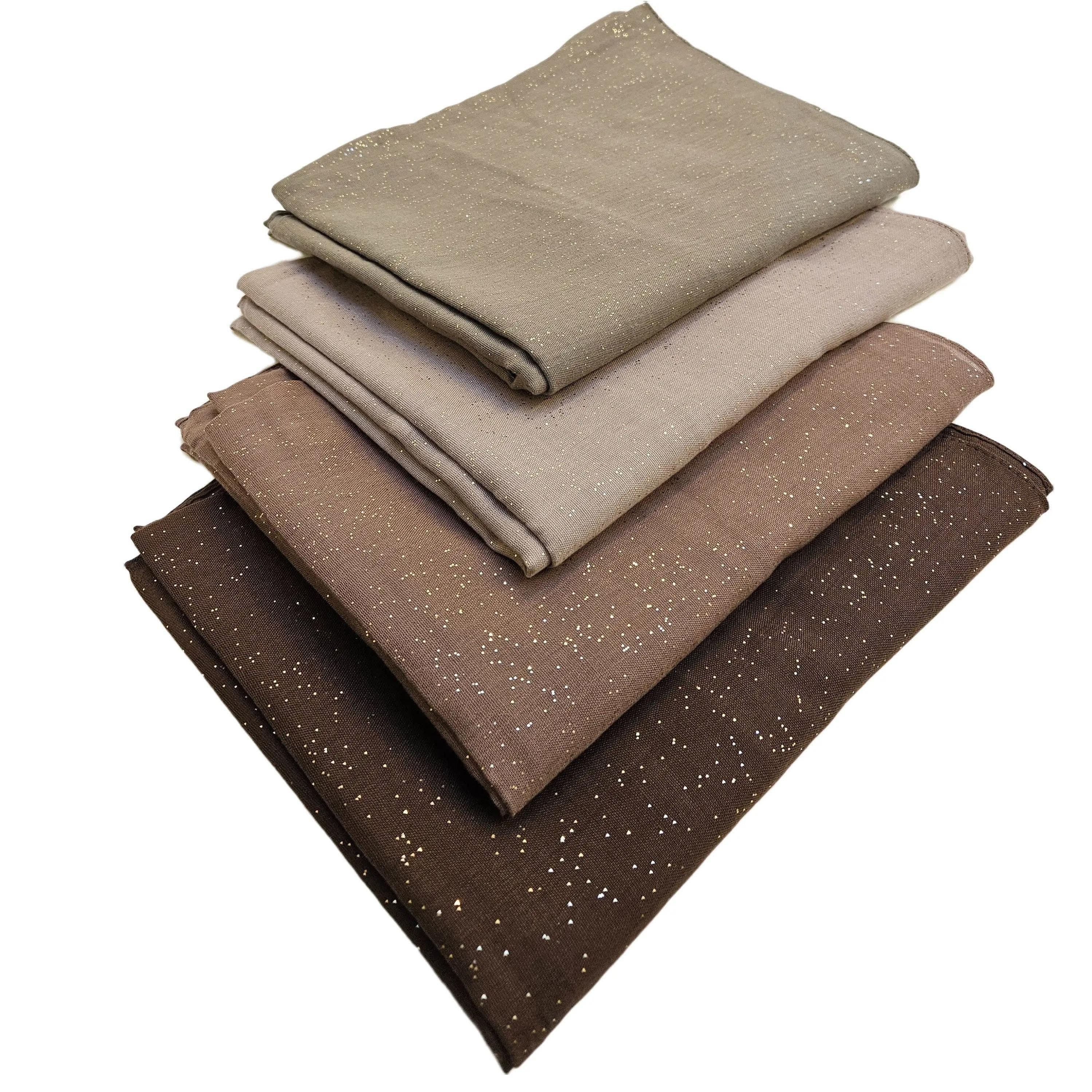 Plain Glitter Hijab Premium Viscose 180cm x 90cm Scarf Sarong Wrap Stole - image 3