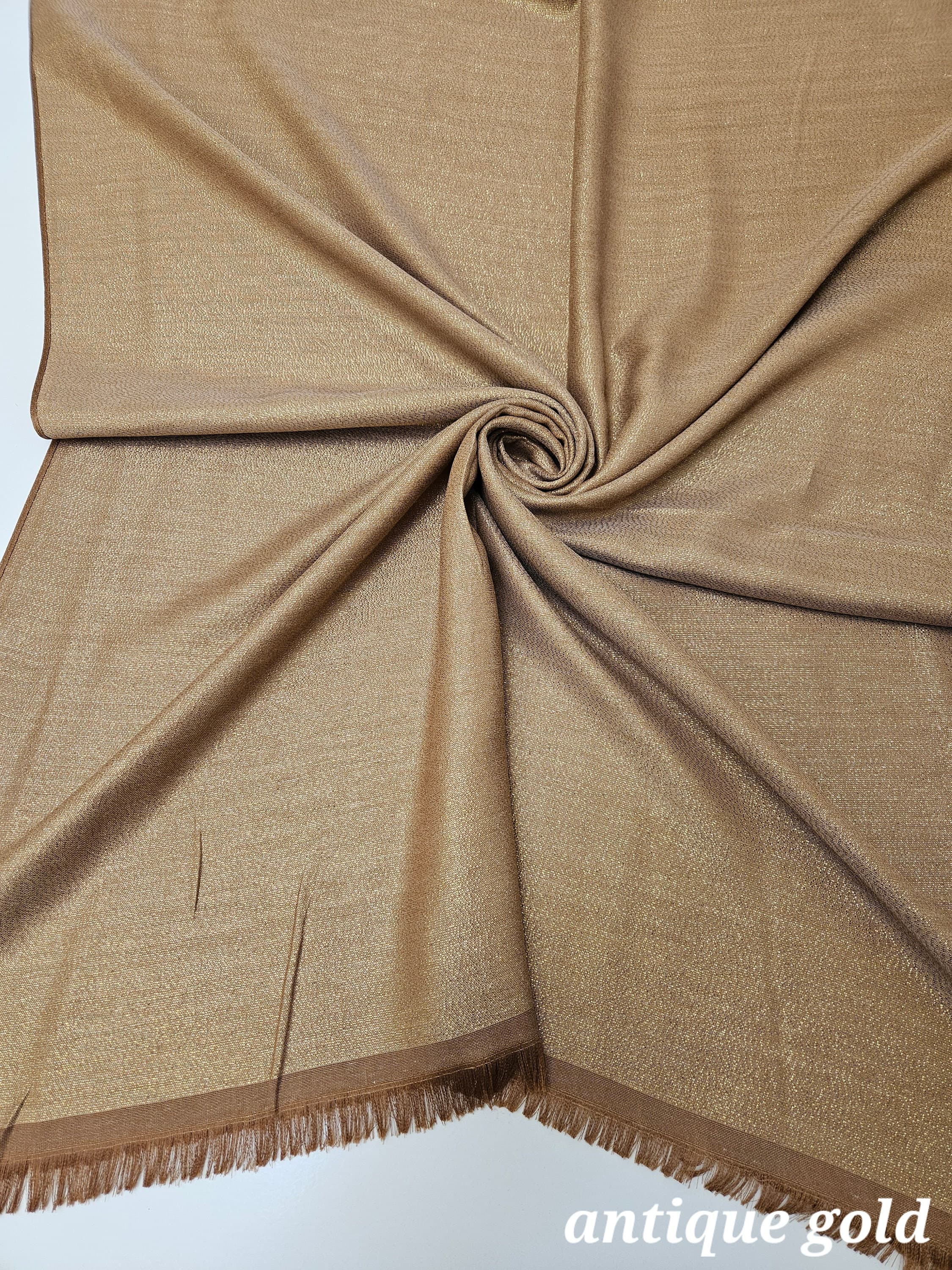 Shimmer Rayon Hijab Scarf, Elegant Party Shawl - image 5