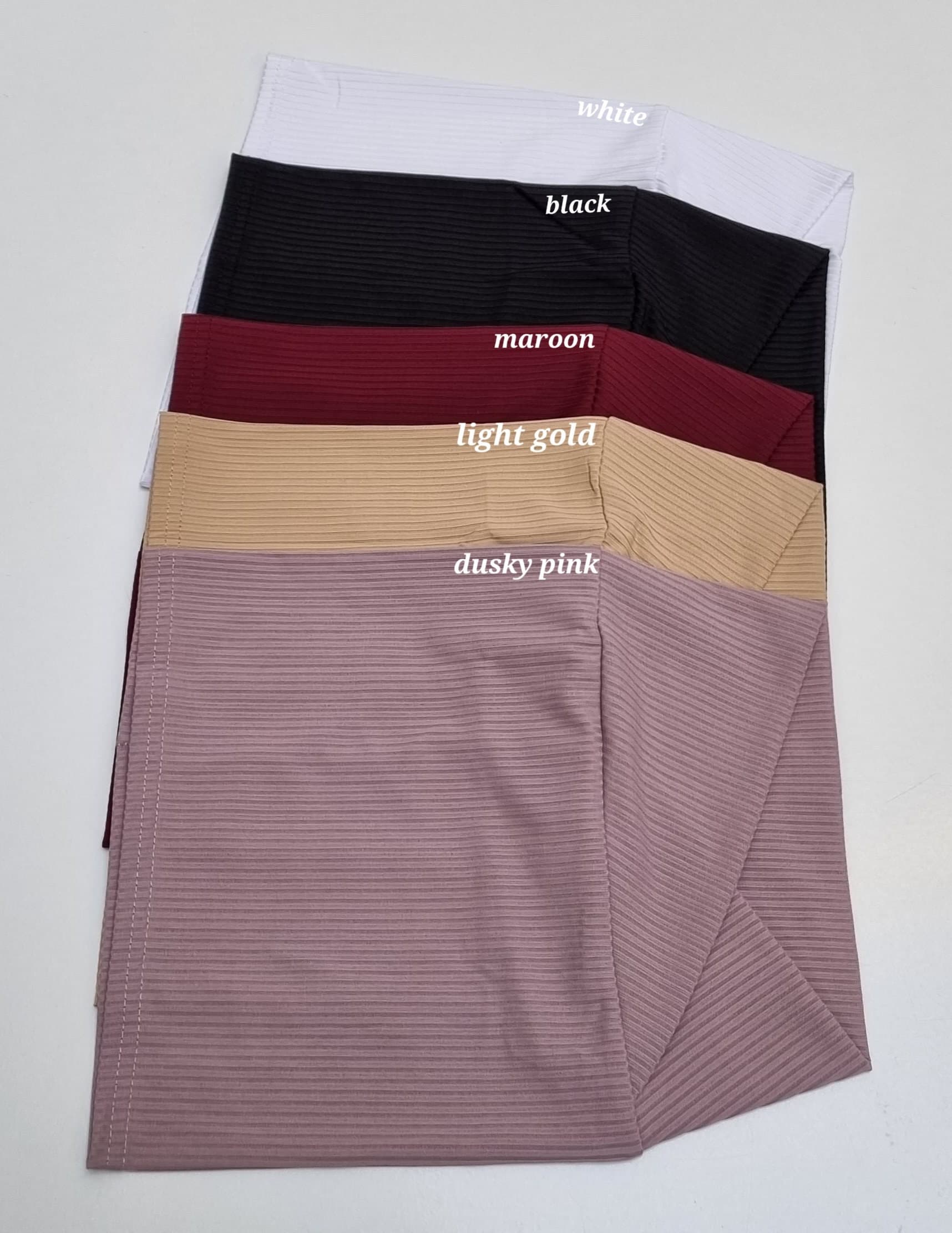 Ribbed Jersey Criss Cross Hijab Tube Cap - image 3
