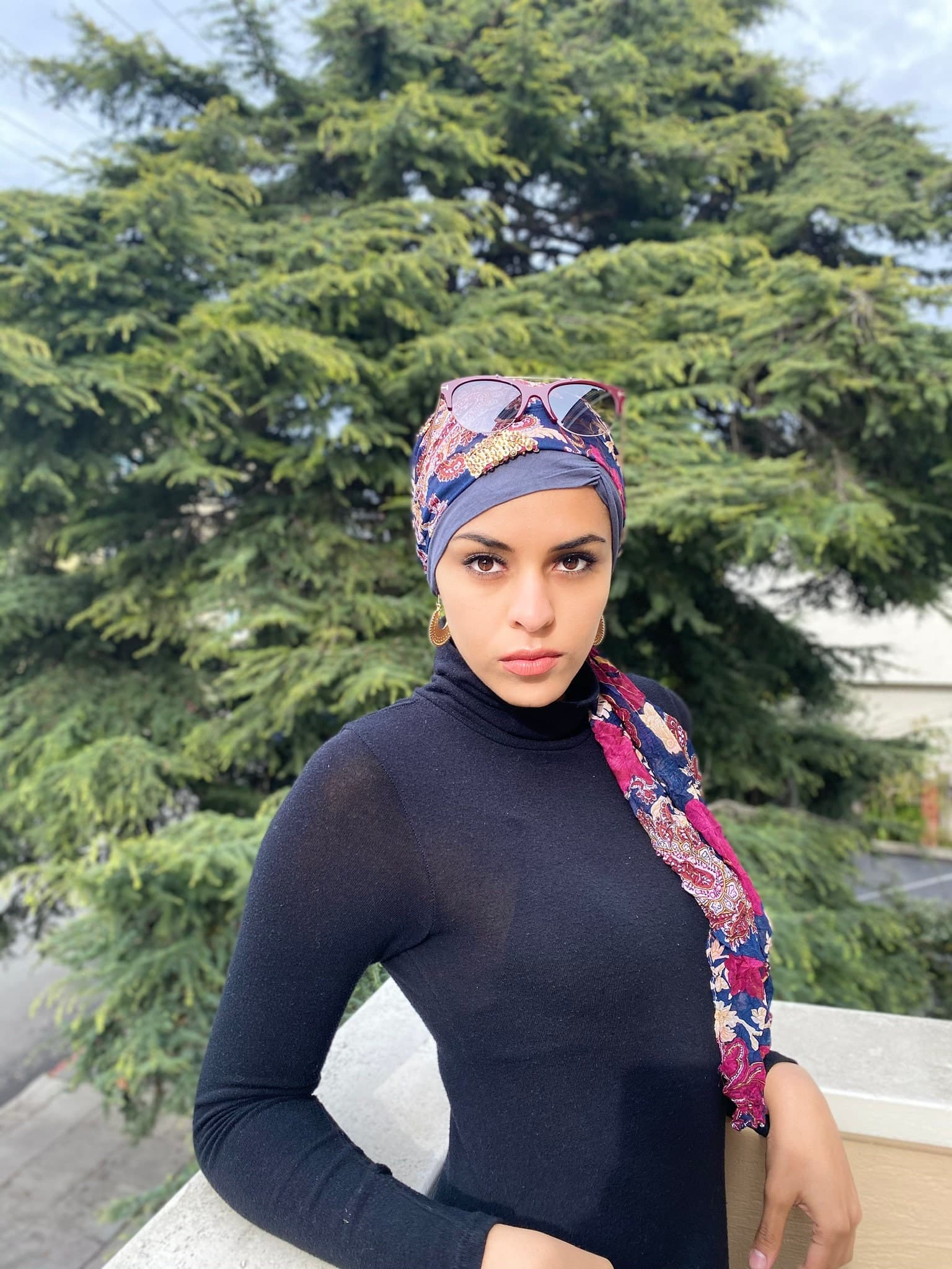 Lots of Colors-Side-Swept Bang Look Tube - Support for Scarf Scarves Under Cap Wig Hijab Tichel Snood Turban Chemo - image 3