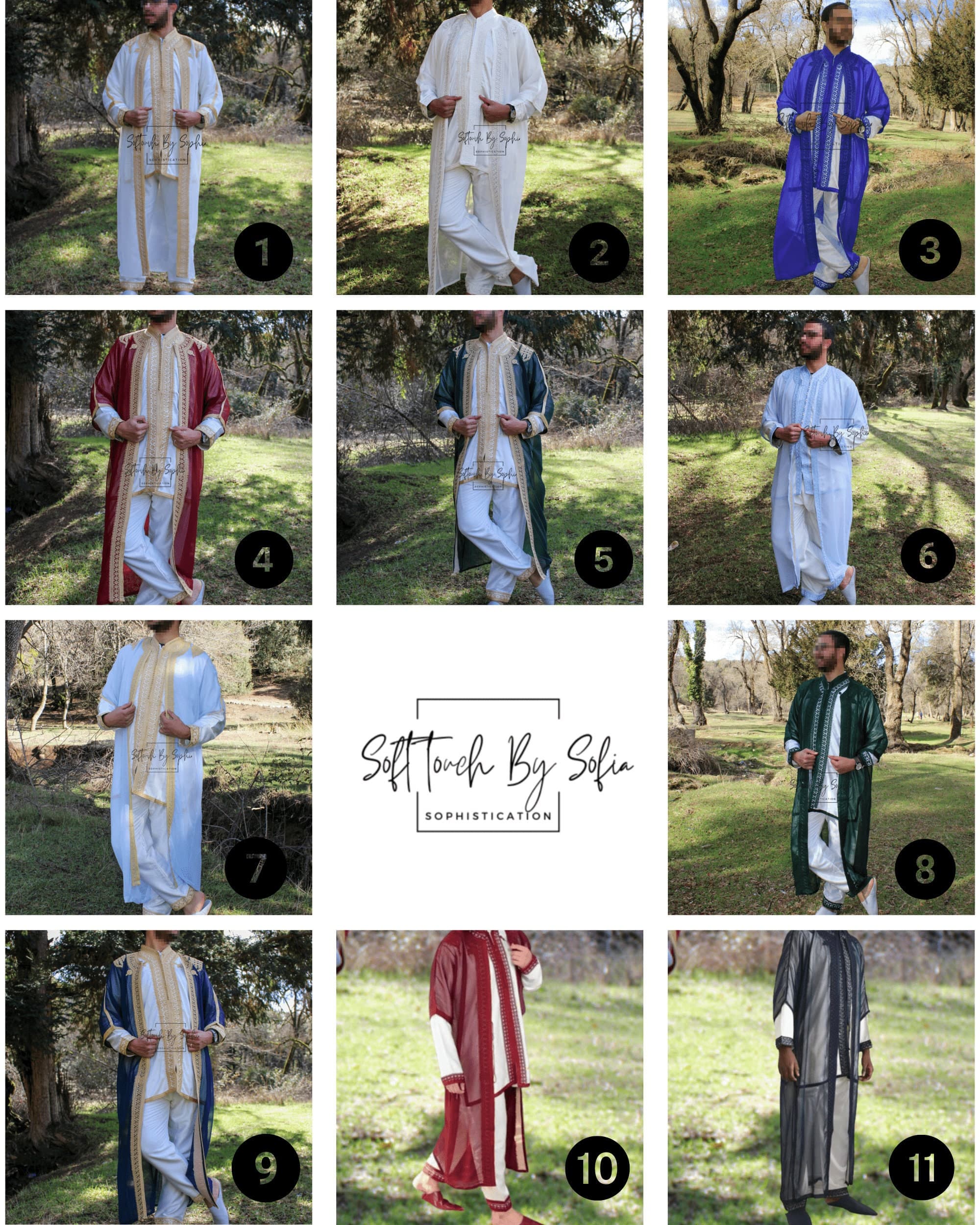 jabador , 3 pieces Moroccan kaftan for men ,wedding outfit - image 4