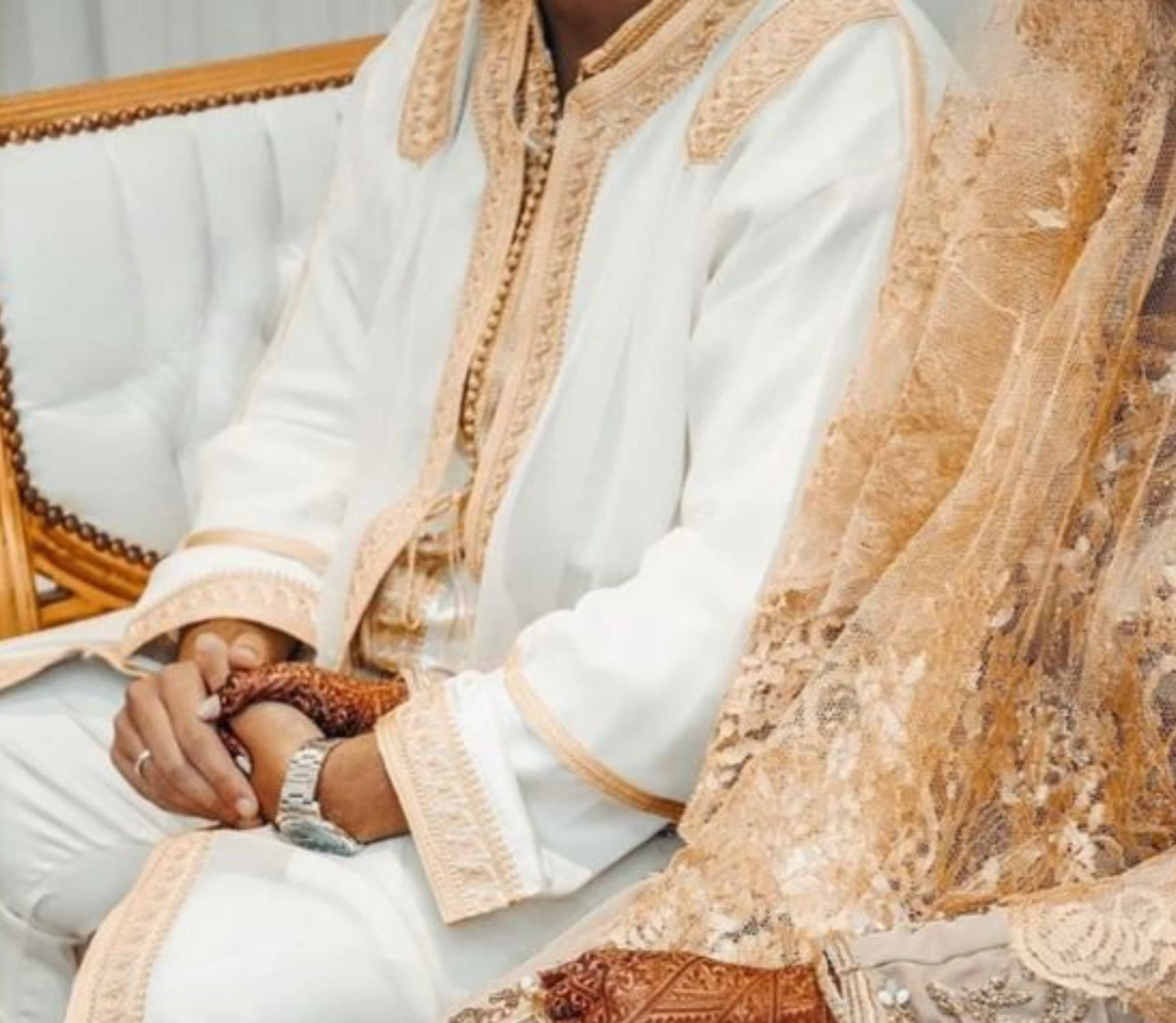 Moroccan Jabador ,3-Piece Kaftan Outfit for Men's Wedding