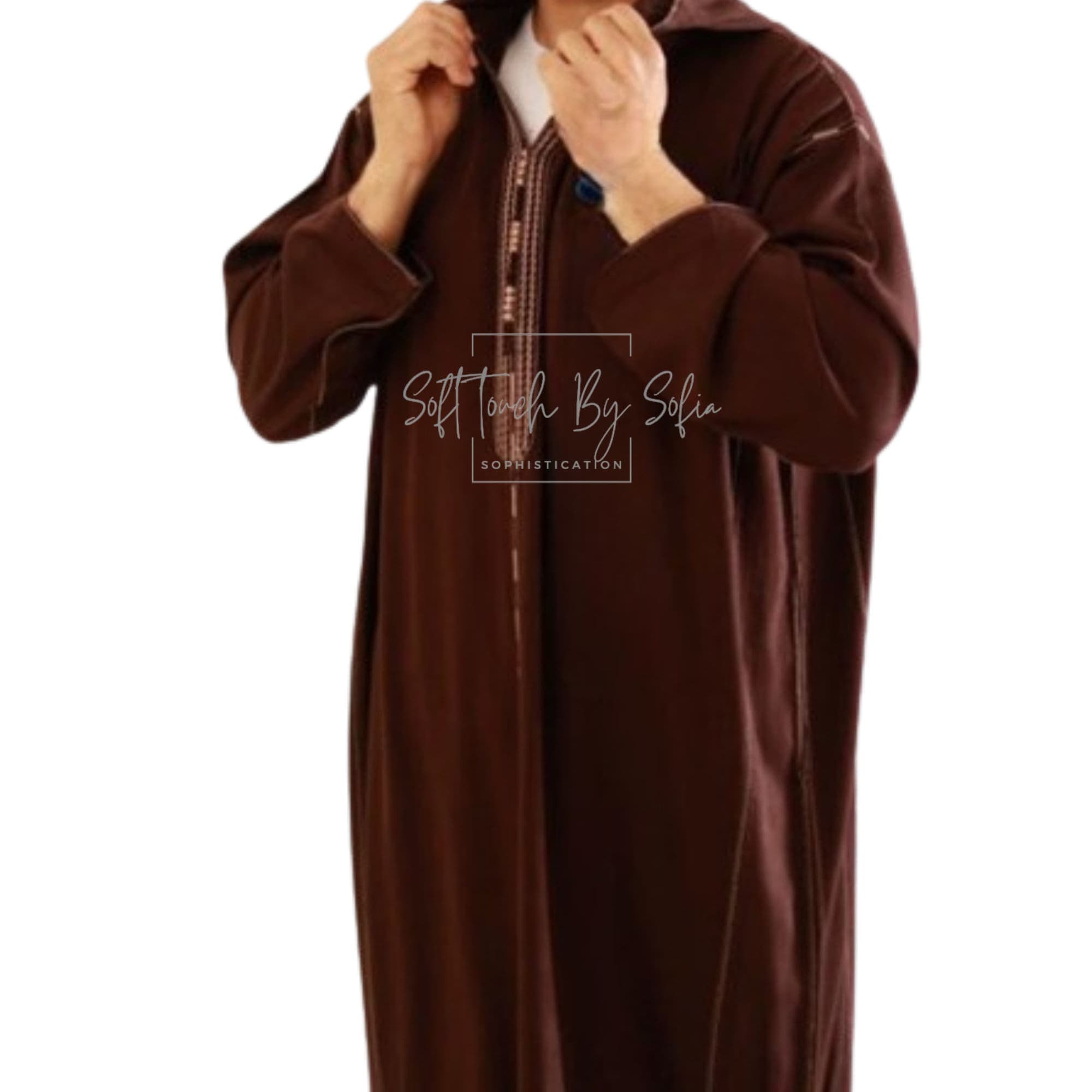 winter hooded thobe ,Moroccan wool djellaba ,coat men