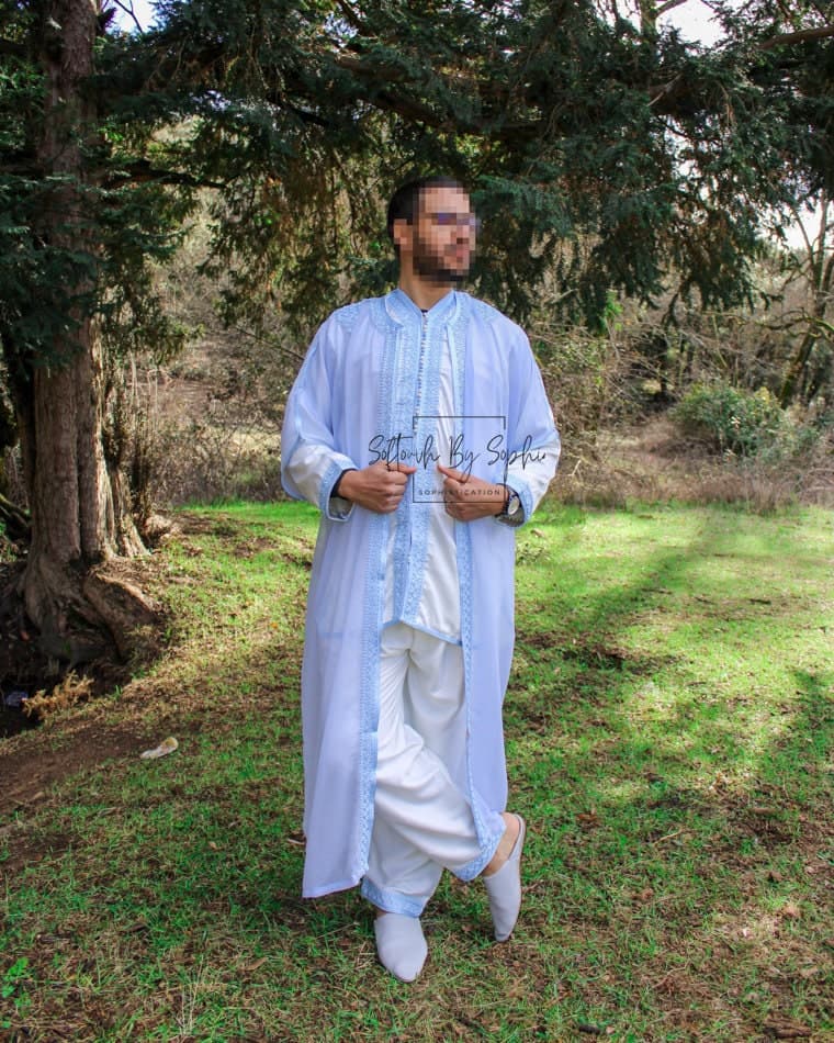 jabador,mens wedding kaftan,nikkah outfit for groom - image 4