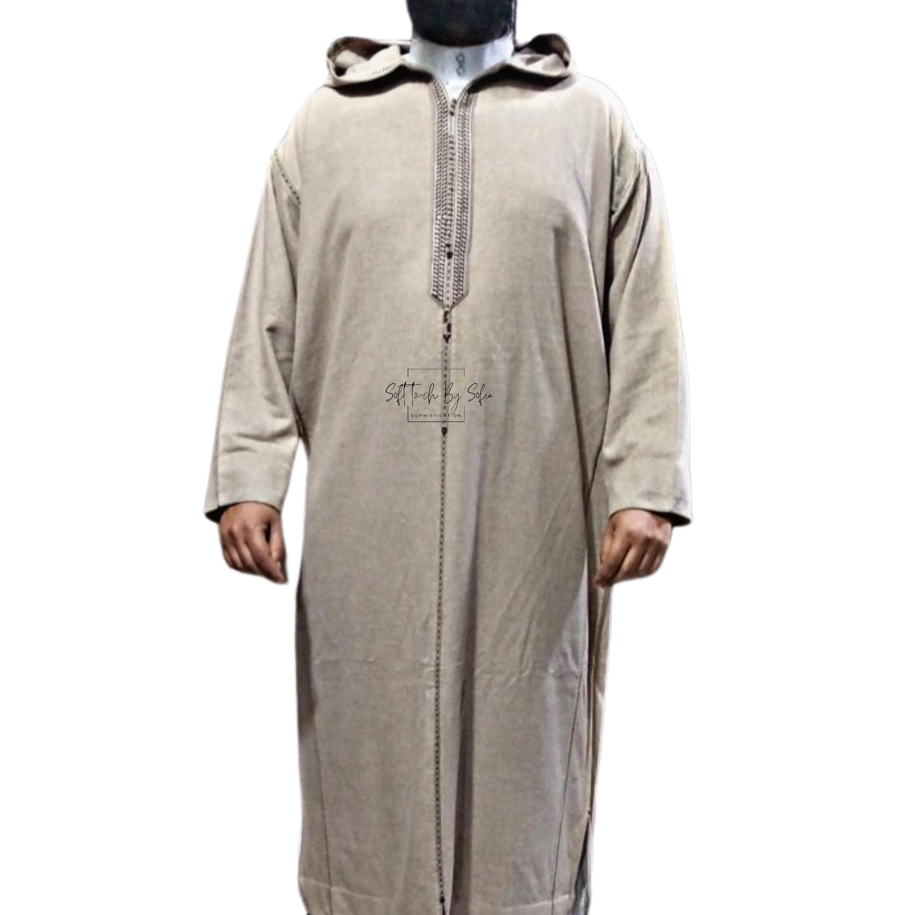 Moroccan Wool Winter Thobe: Hooded Djellaba Coat - image 4
