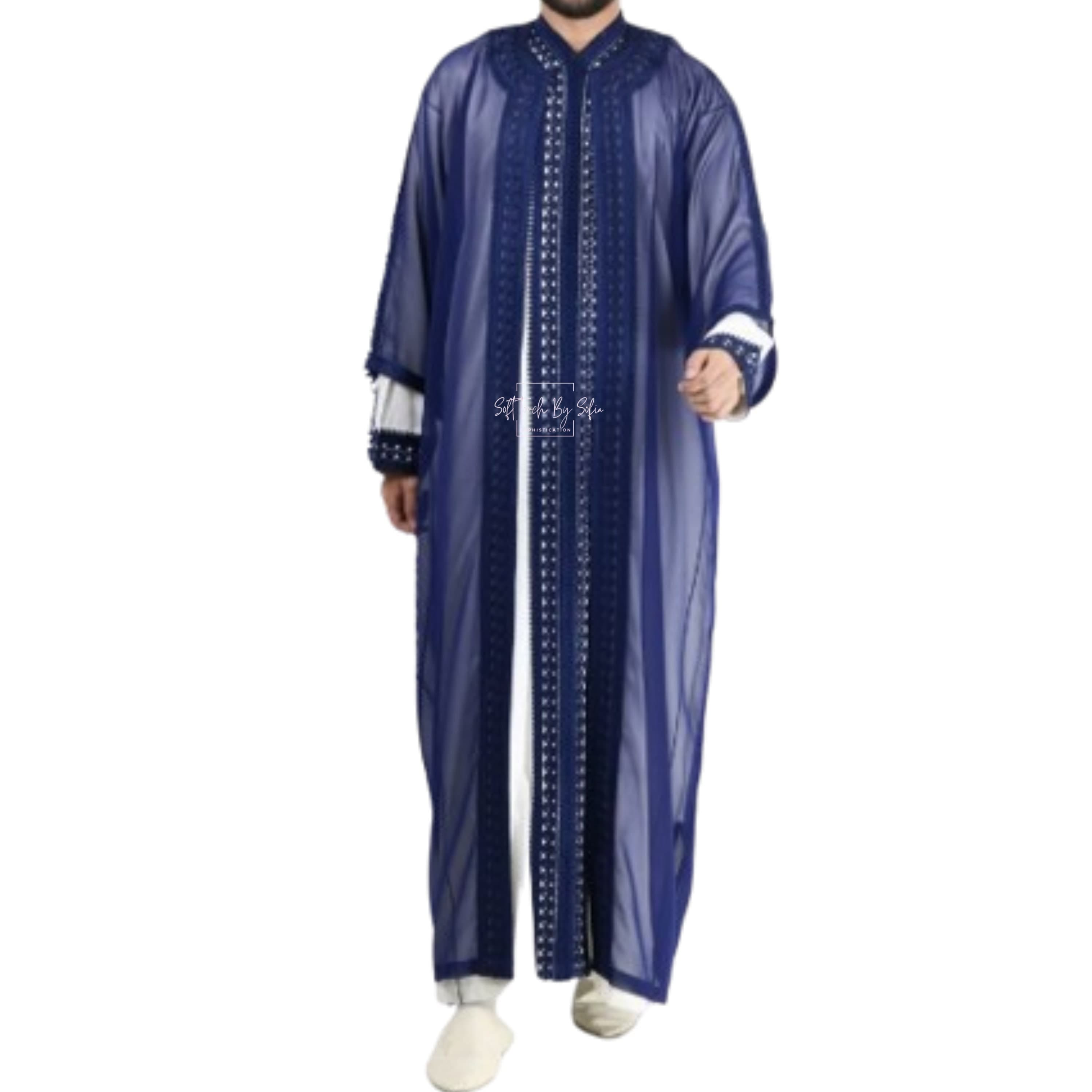 jabador men ,Nikkah thobe ,Moroccan kaftan for wedding,Djellaba - image 5