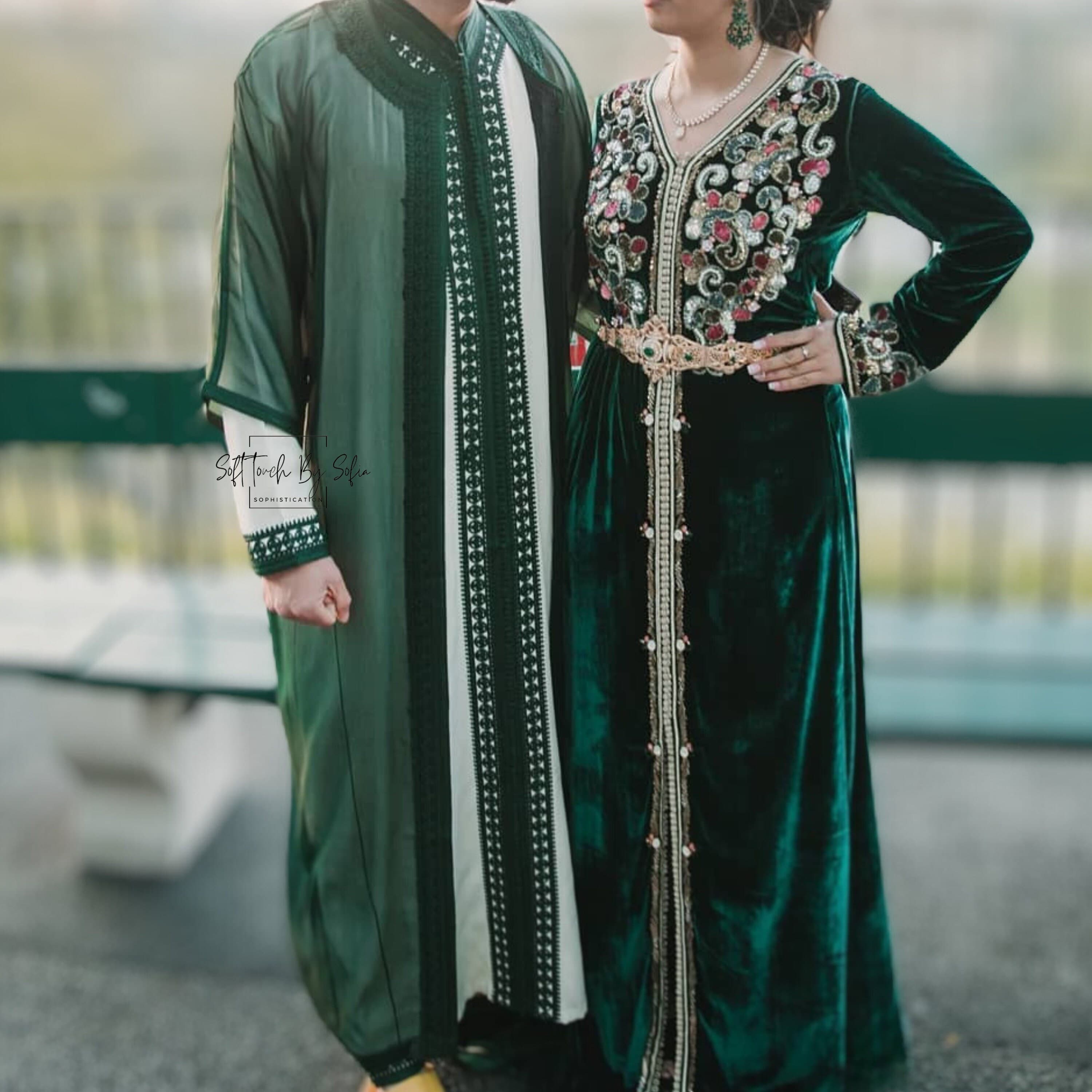 jabador men ,Nikkah thobe ,Moroccan kaftan for wedding,Djellaba - image 3