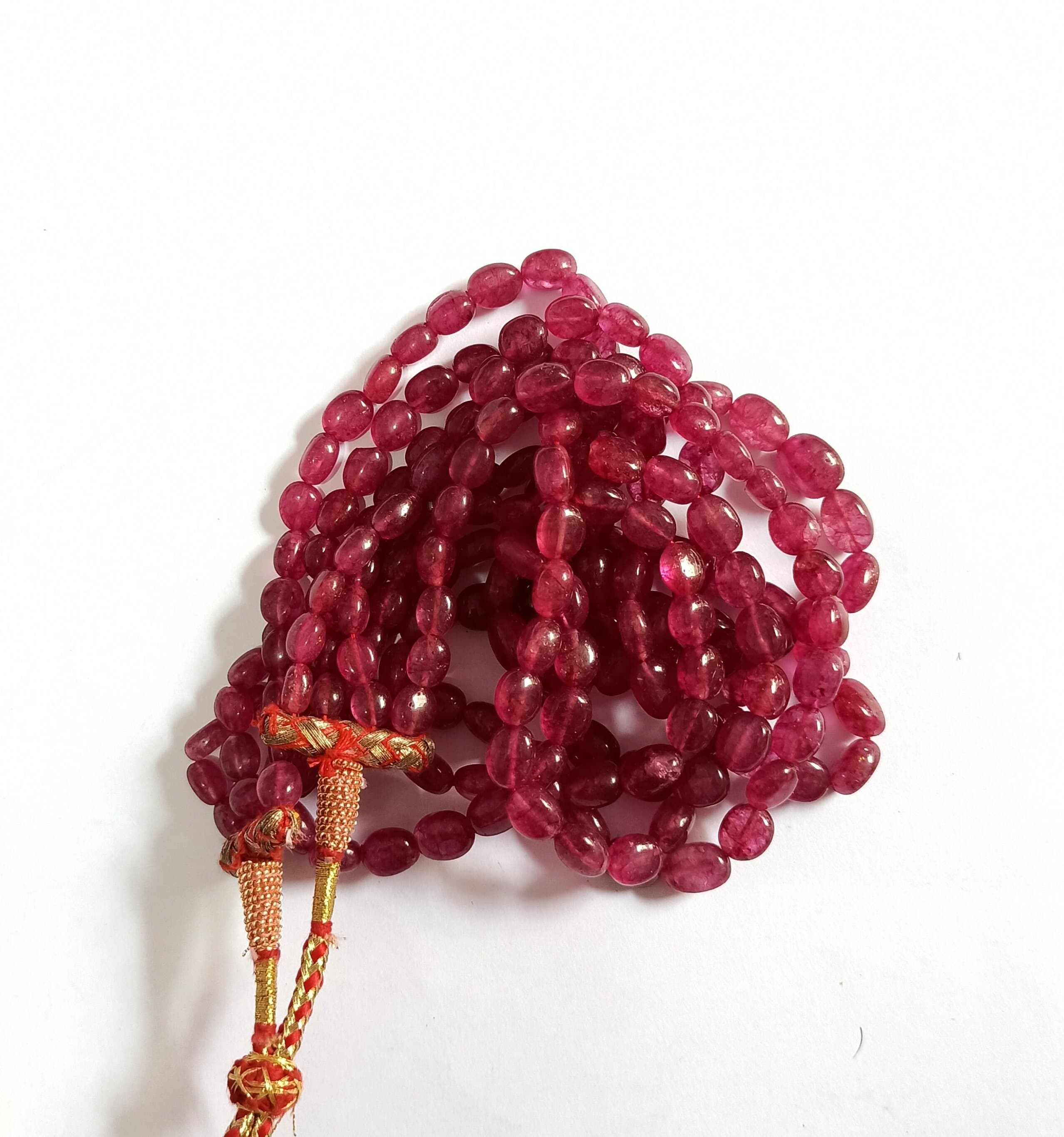 Strawberry Quartz Necklace: 583 Carat AAA Oval Gemstone, Adjustable Cord - image 5