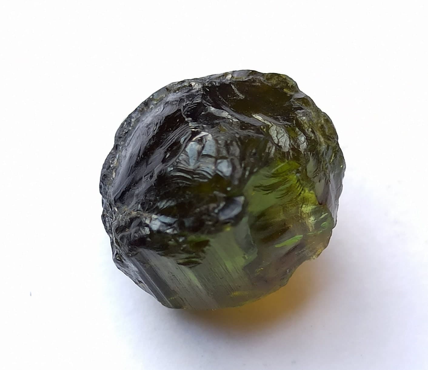 Natural Raw Green Tourmaline Gemstone 23 Carat Rough Reiki Healing Stone - image 4