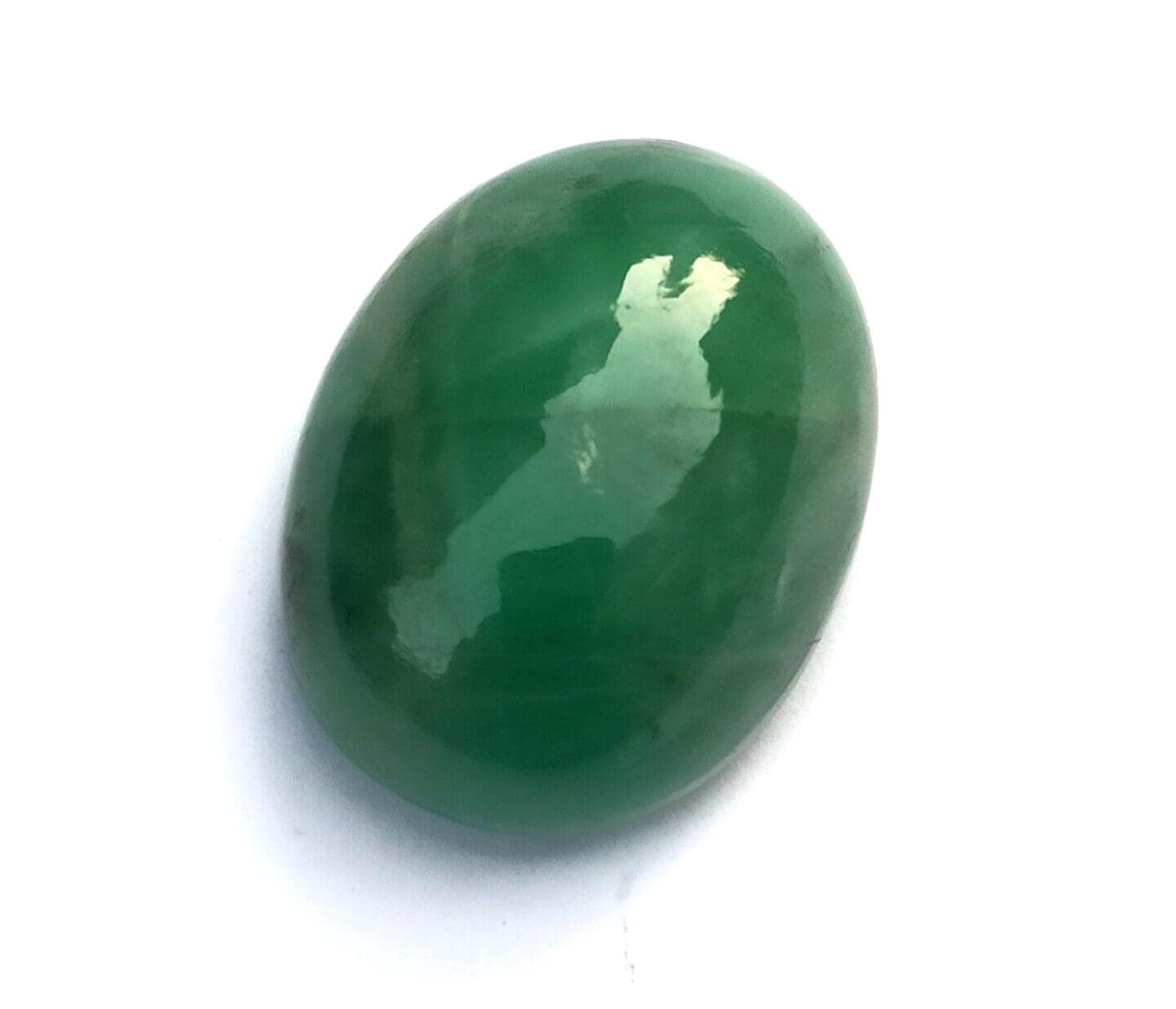 Zambia Emerald Cabochon: 36.40 Carat AAA Oval Gemstone