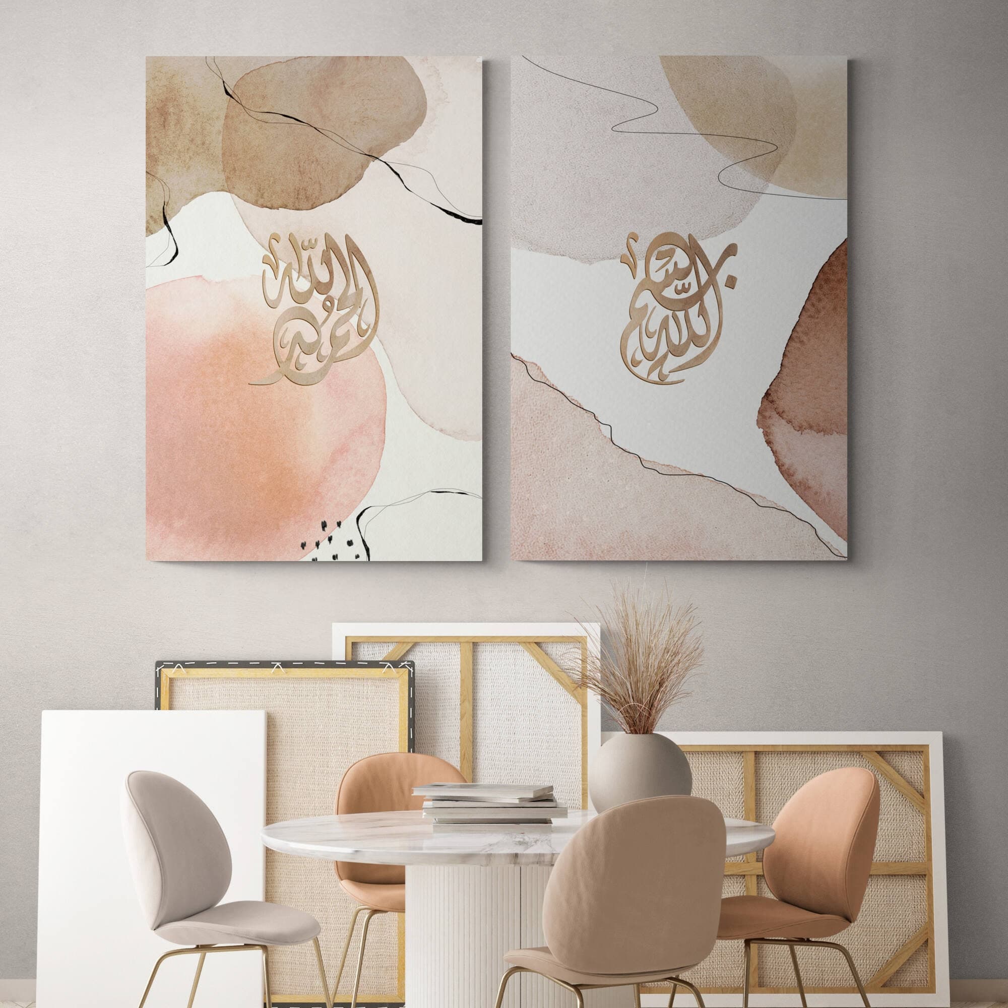 Islamic Wall Art Modern-Bismillah-Alhamdulillah-Diwani-Giclée Fine Art Print - image 5