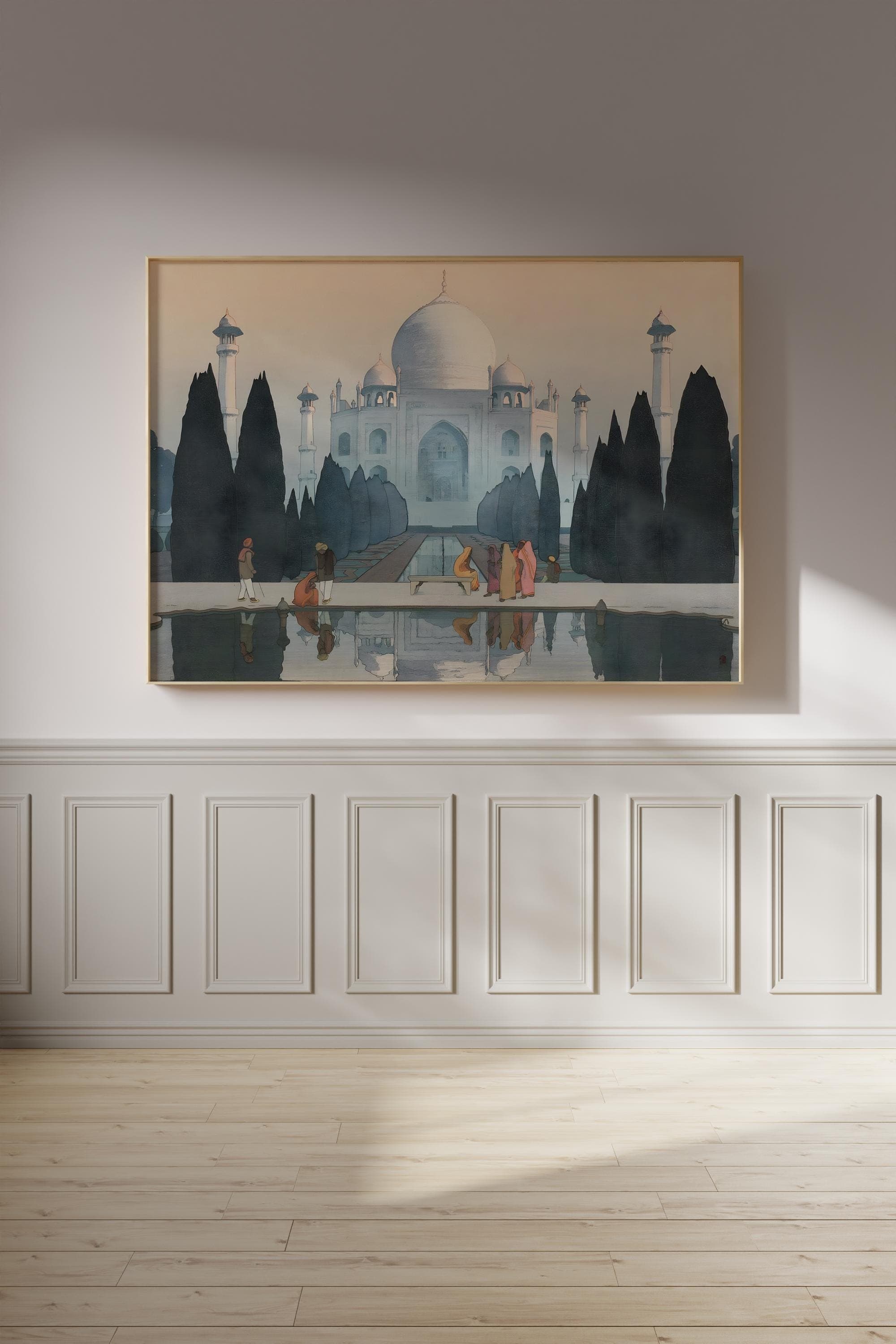 Taj Mahal Art Print – Mughal Architecture Wall Decor, Islamic Home Decor - image 3