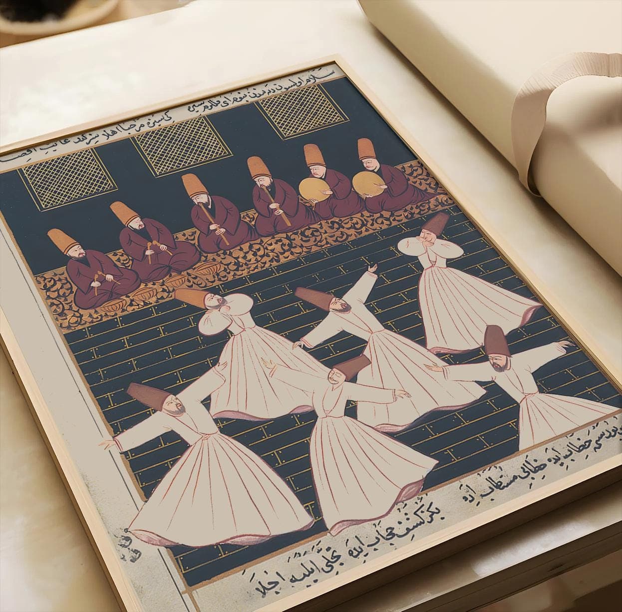 Sufi Whirling Dervish Art Print: Ottoman Mysticism Home Decor - image 3