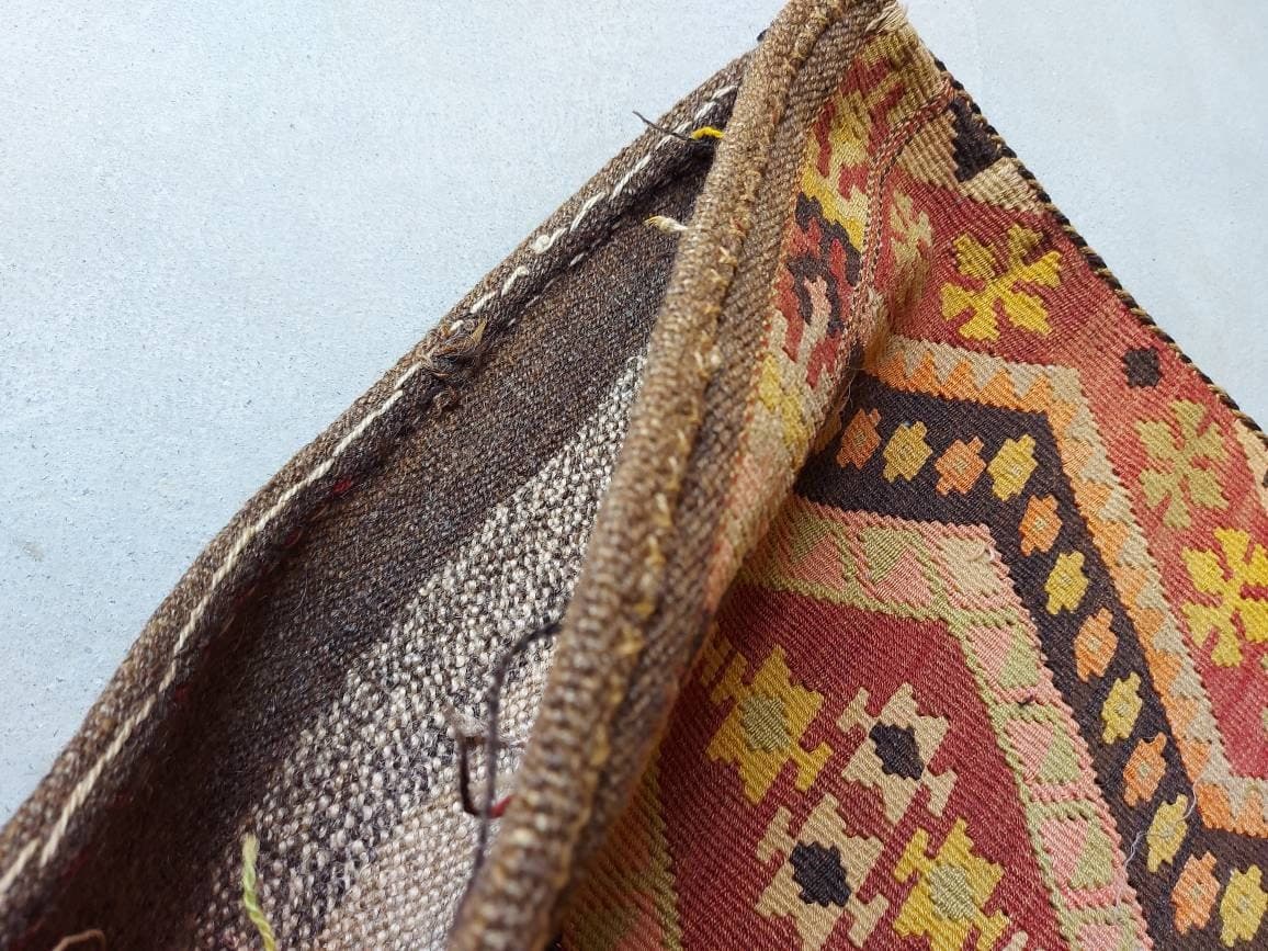 3'3"×1'9" ft Turkish kilim pillow cover best wool kilim oriental rug  vintage large rug - image 4