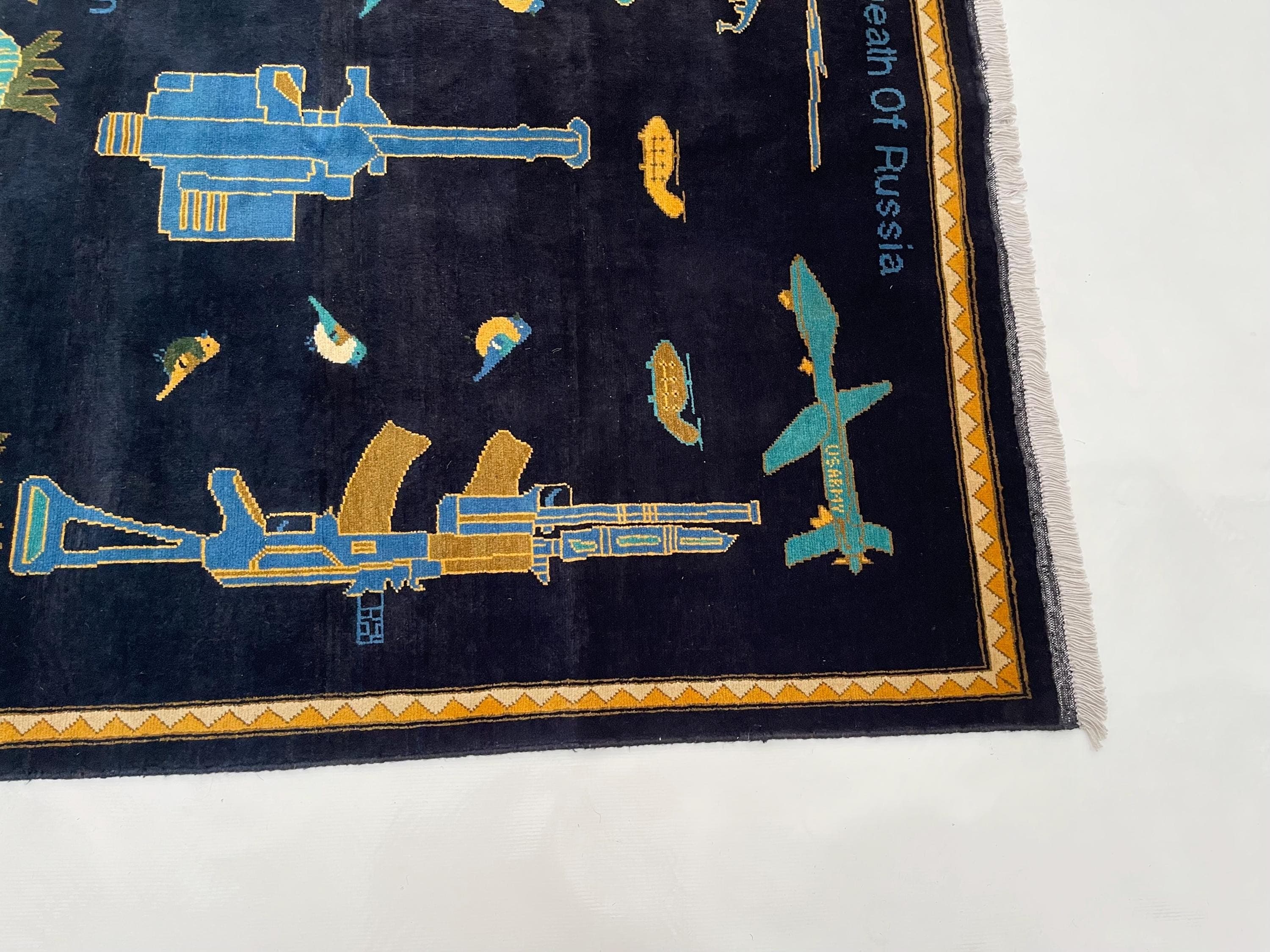 218x145 cm Handmade Afghan war rug large war rug Merinos wool rug beautifully made area rug handicrafts #725 - image 4
