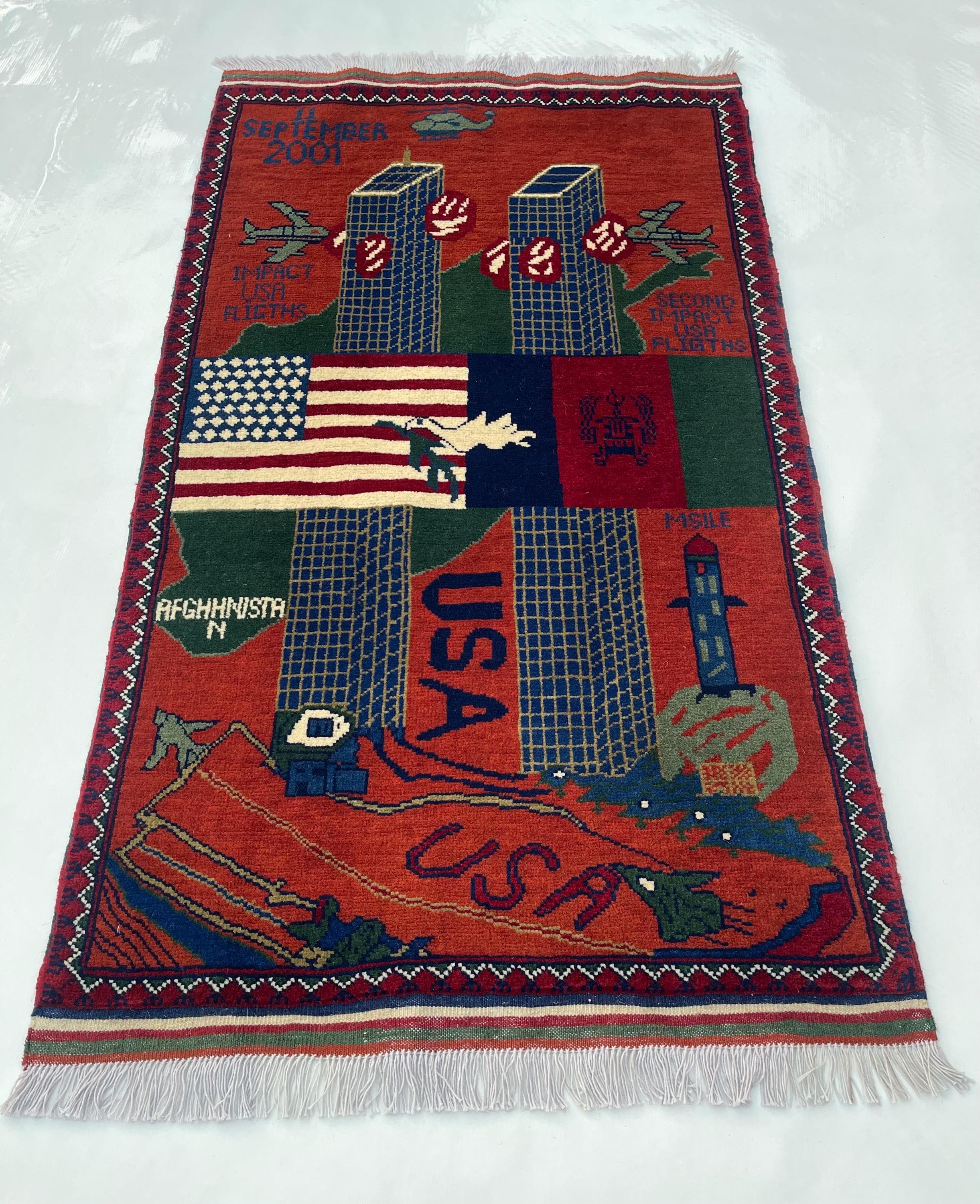 134x79 cm Handmade Afghan war rug Beautifully made wool rug Nomadic Rug Oriental War Rug large rug 9//11 handicrafts #258