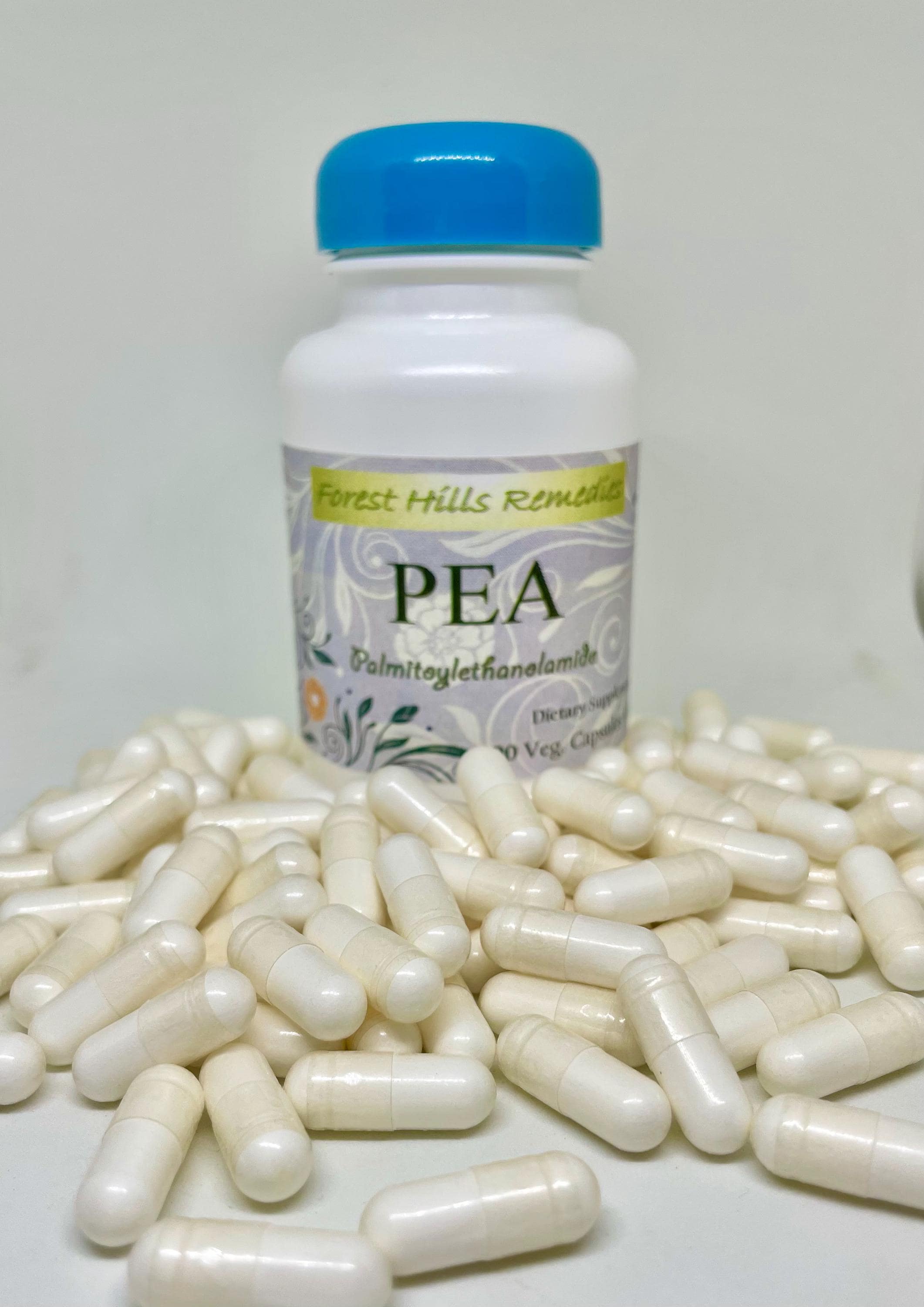 Fresh Thinking, PEA Vegan Kosher Halal Capsules, Pure Palmitoylethanolamide, Natural Fathy Acid for Master Minds, No Additive, Free Shipping