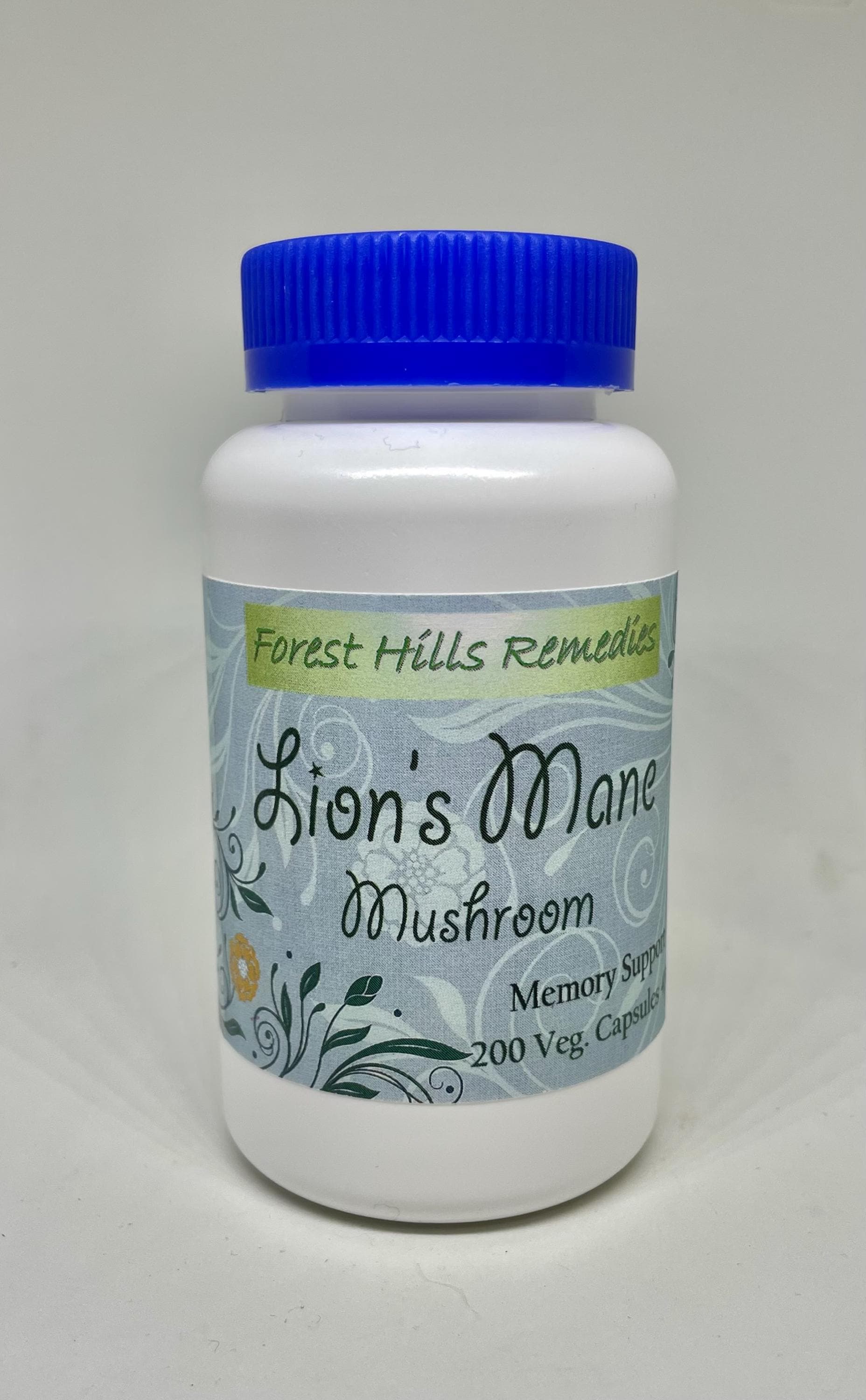 Organic Lion's Mane Mushroom, Vegan Kosher Halal Capsules, 450 mg, Free Shipping, No Additives, Fresh made to orders