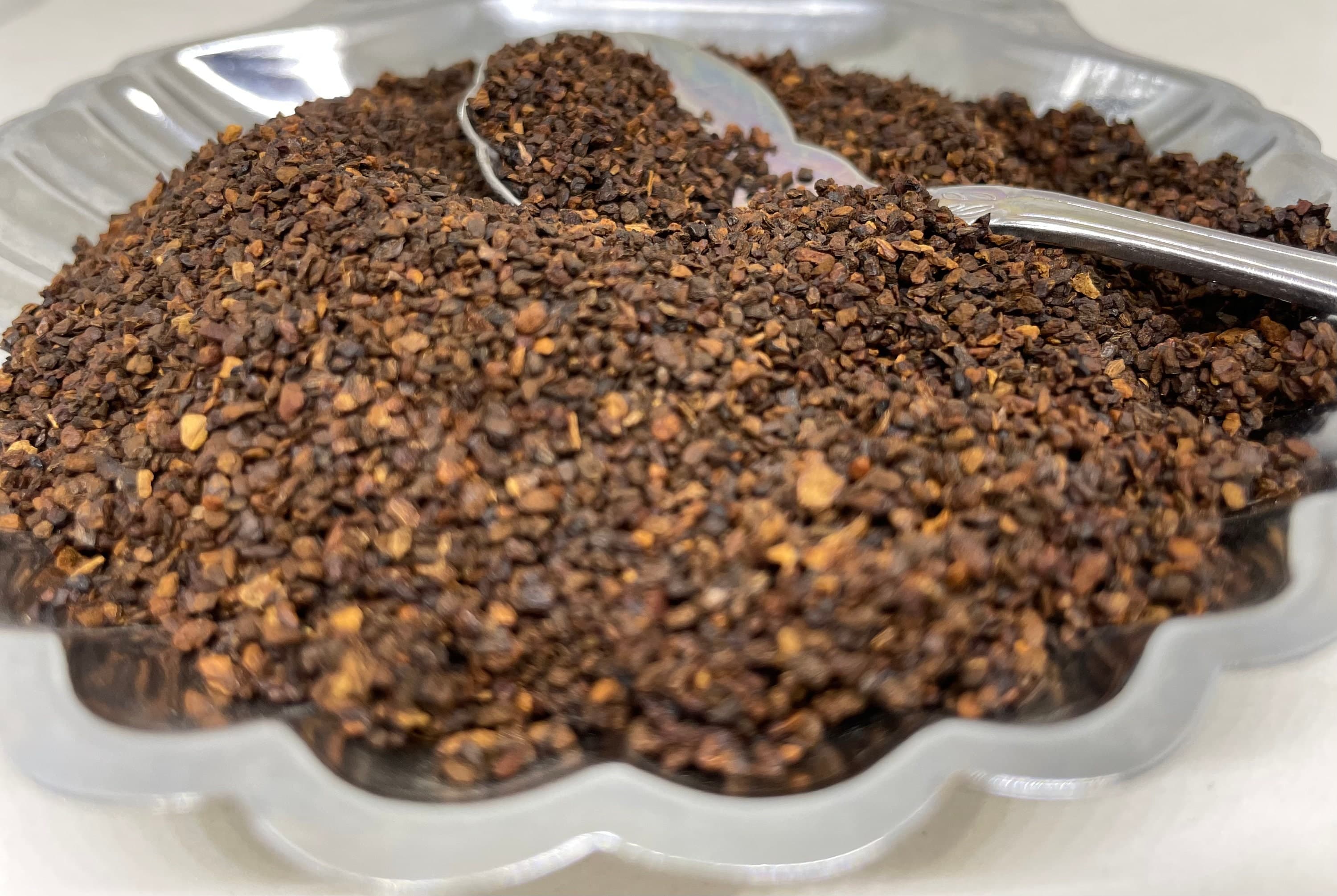 Roasted Chicory Root Granules, Herbal Tea, Cichorium intybus, Food Grade
