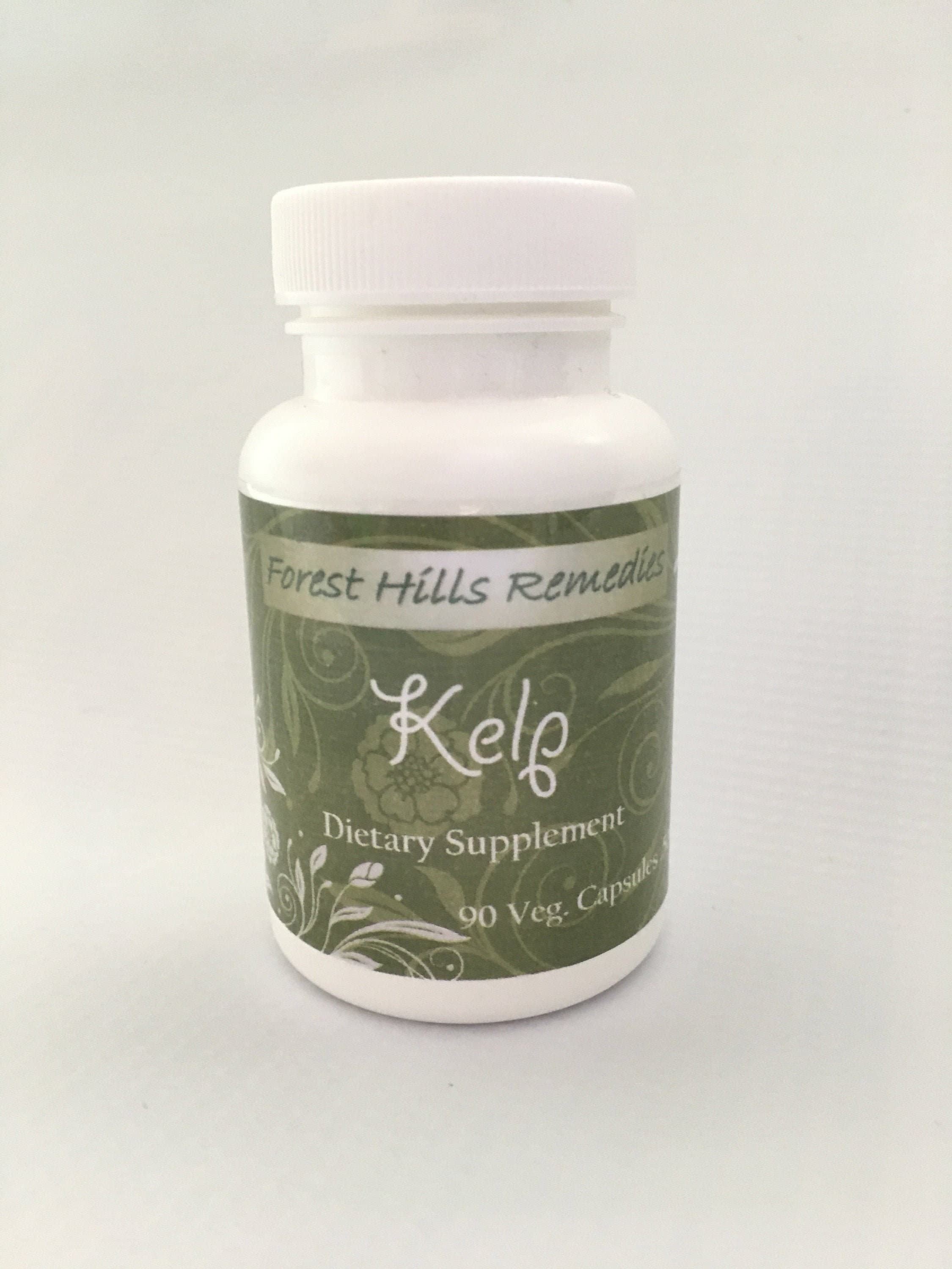 Kelp Vegan Capsules, 500 mg, Atlantic Kelp, Organic Ingredients, Different Counts available, Wholesale & Bulk Available