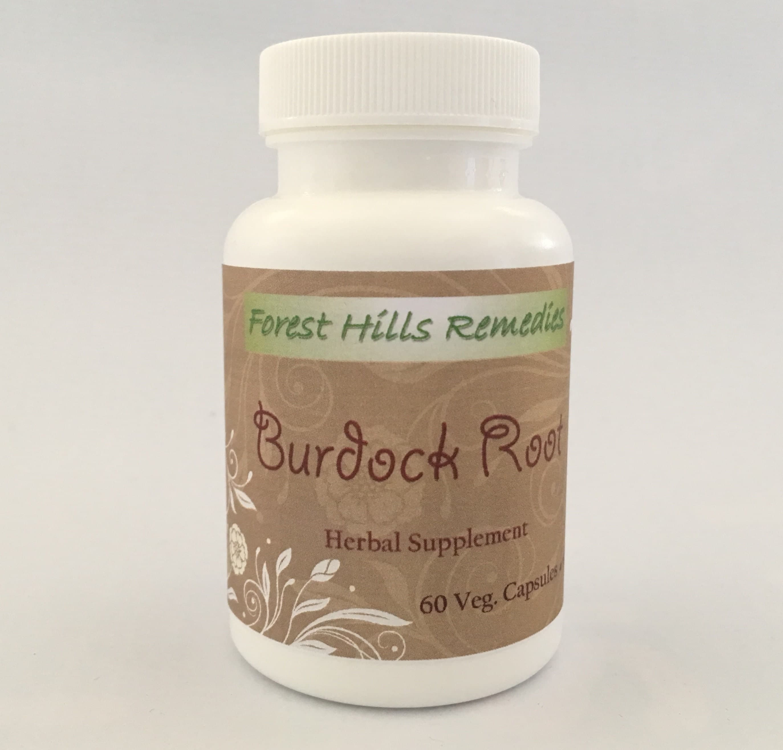 Burdock Root Vegan Capsules, 100% Pure Organic Arctium lappa, Wholesale & Retail