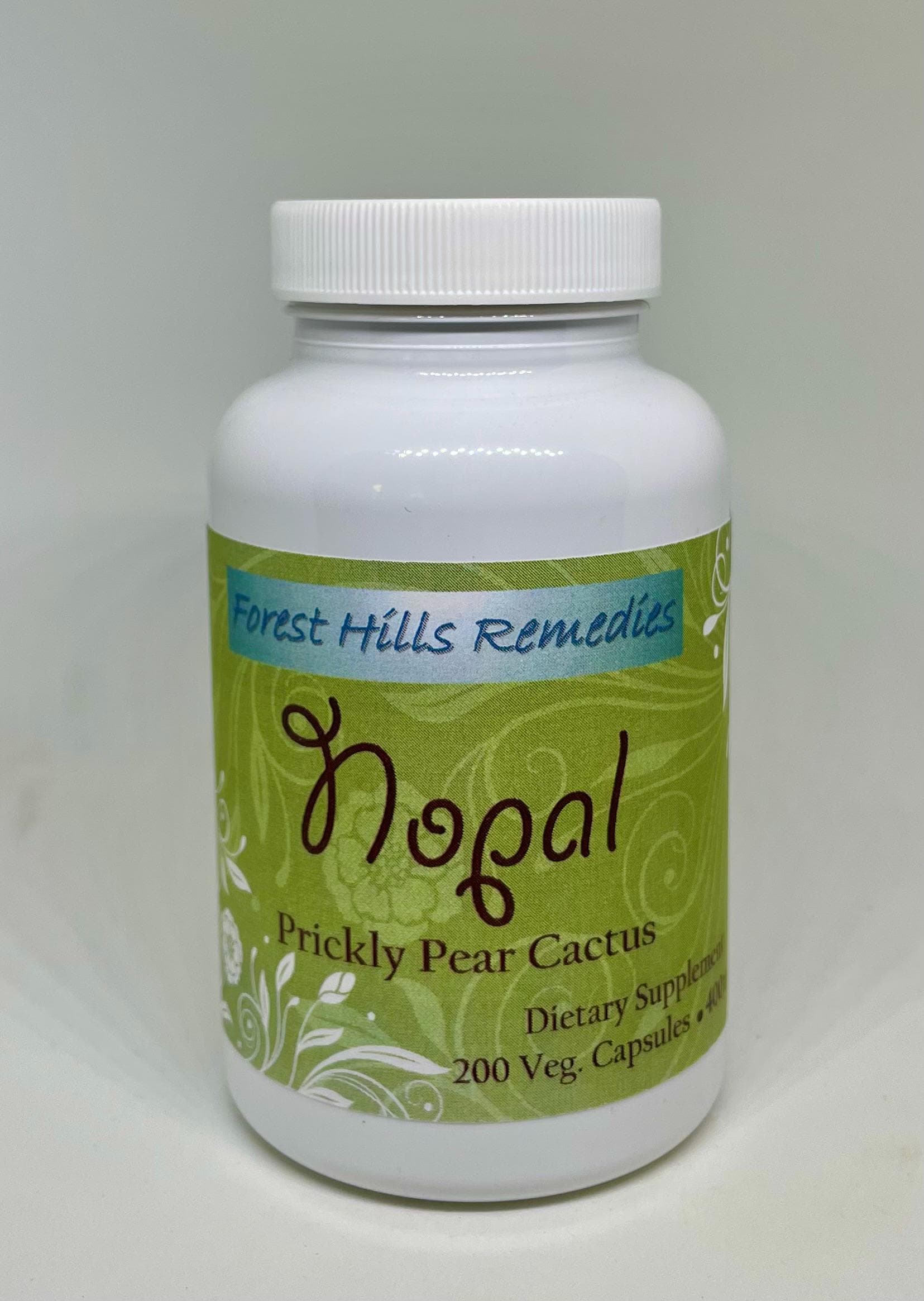 Nopal Vegan Kosher Halal Capsules, 400 mg, Opuntia Ficus-Indica, Retail and Wholesale, Free Shipping