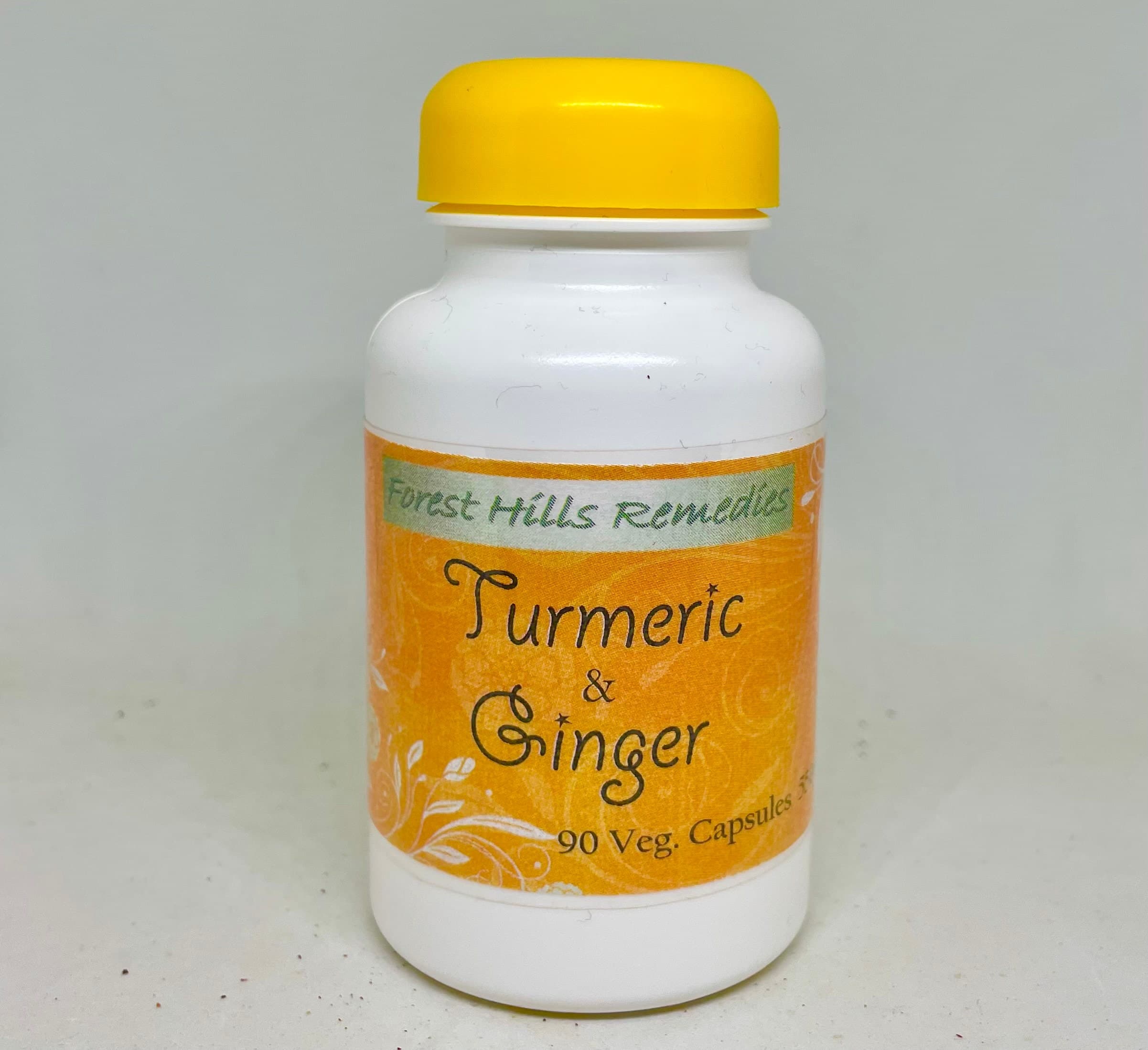 Turmeric & Ginger Vegan Kosher Halal Capsules, 550 mg, Organic Ingredients, Retail and Wholesale