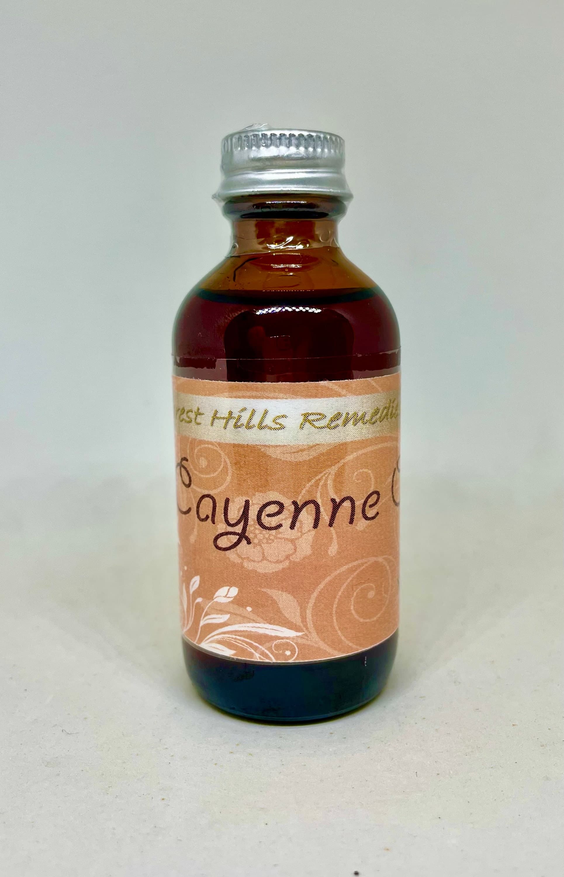 Cayenne Pepper Infused Oil, 130M HU Hotness, Made via Traditional Infusion Method, 2 and 4 oz bottles available, Kosher, Halal, Vegan