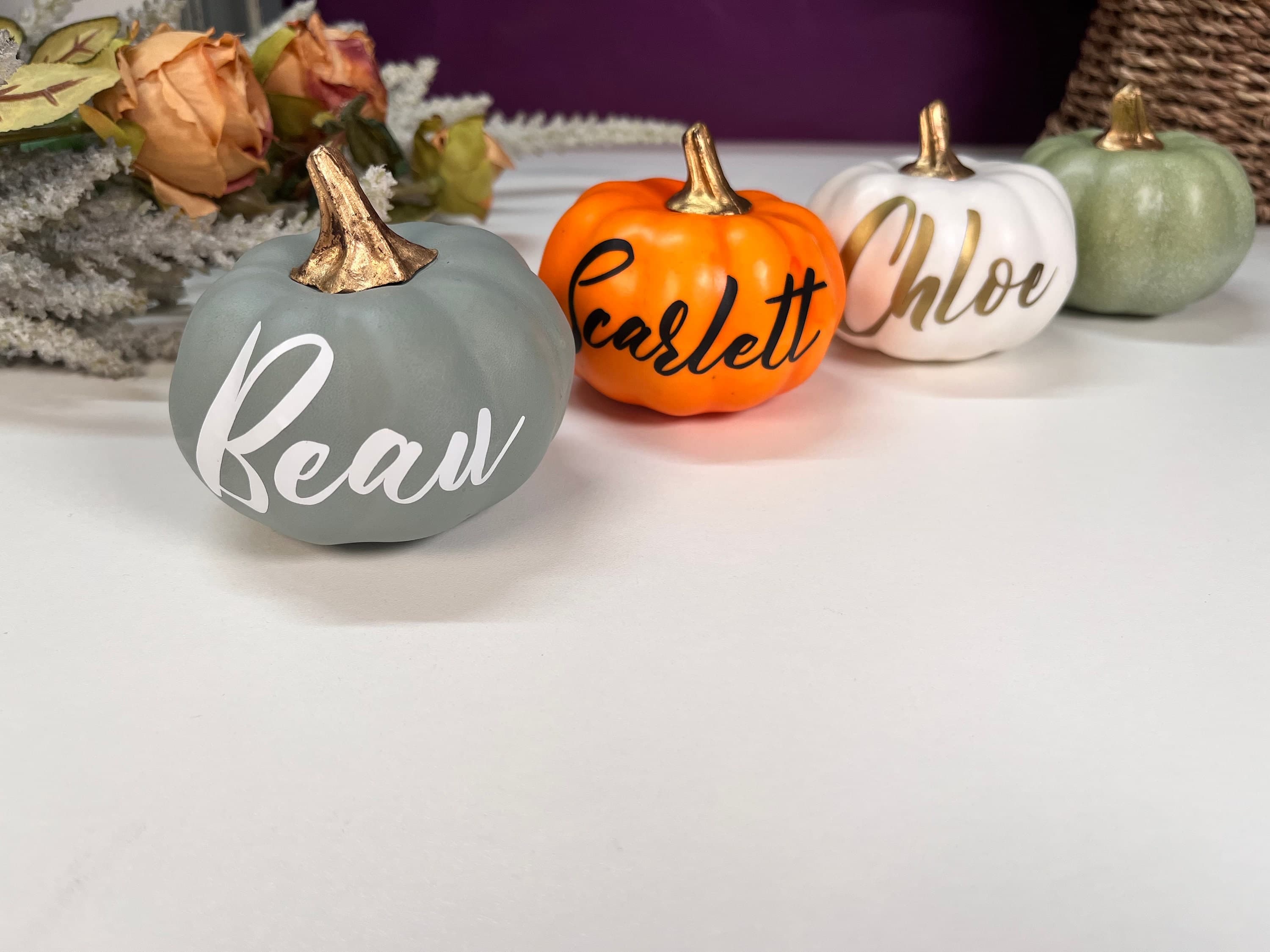 Personalised Foam Pumpkin: Halloween Decor, Little Pumpkin Gift