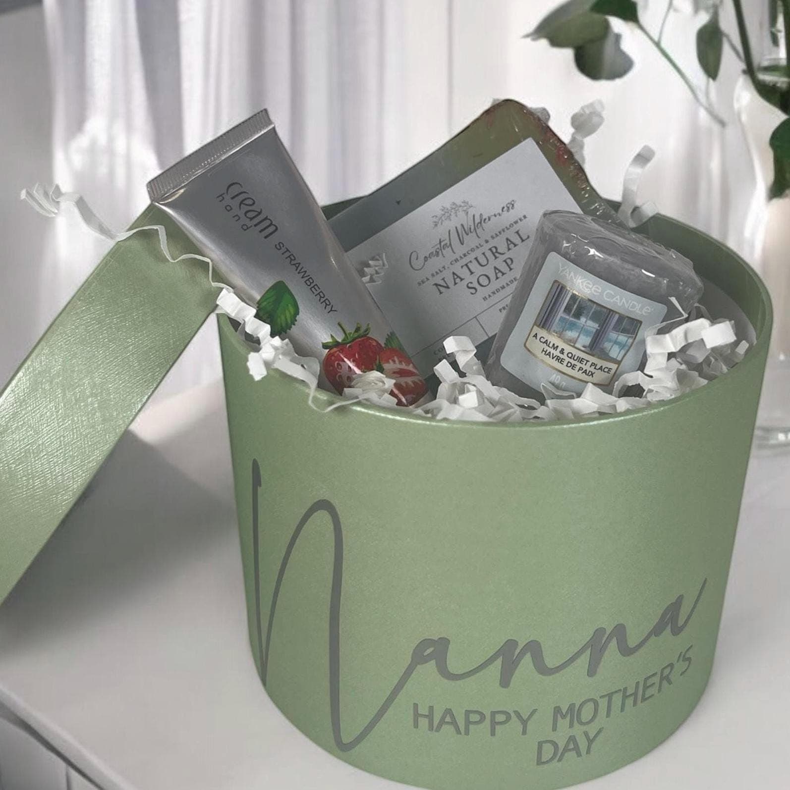 Personalised Mother's Day Pamper Gift Set: Candle, Soap & Hand Cream