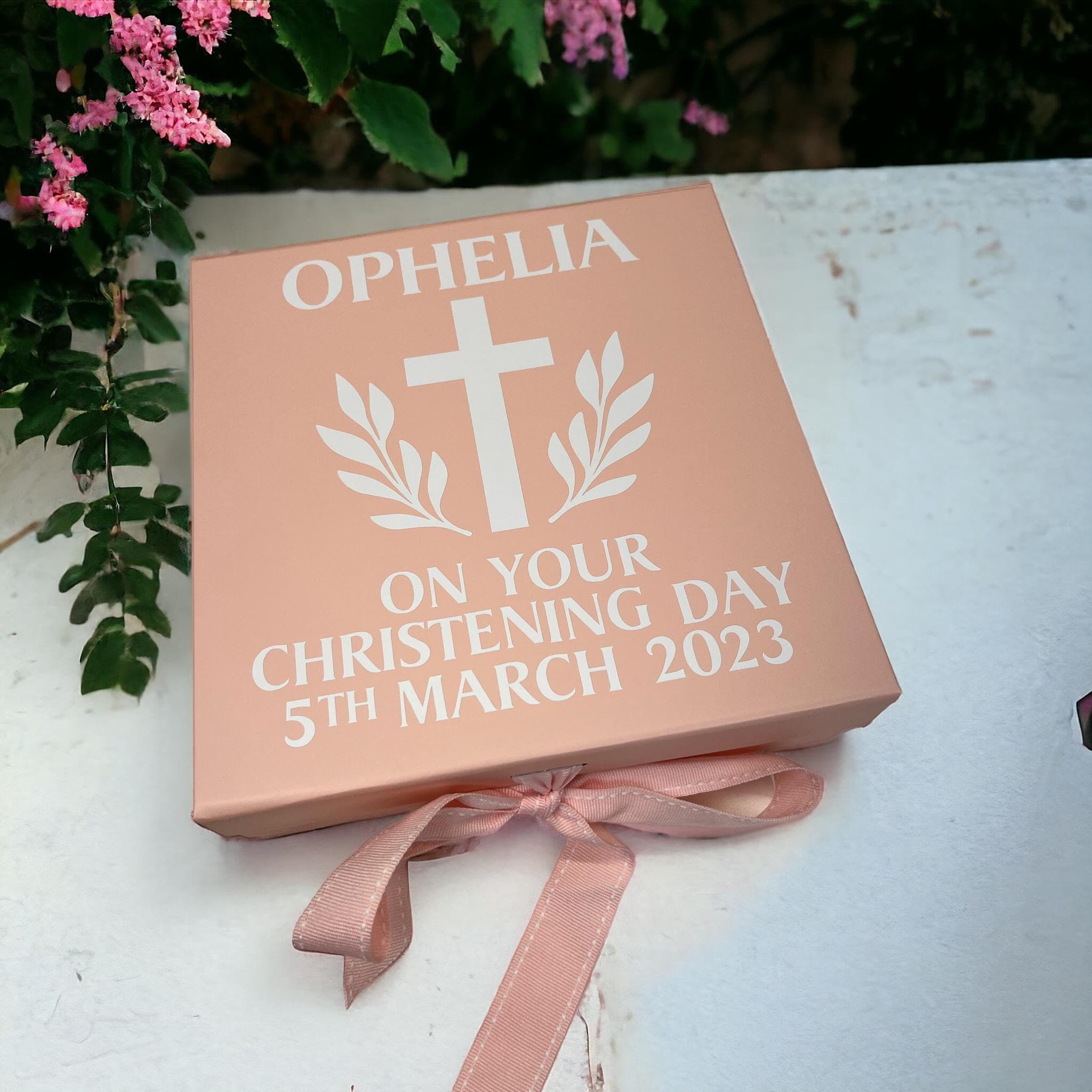 Personalised Christening Gift Box: Keepsake Memory Box with Magnetic Closure - image 5