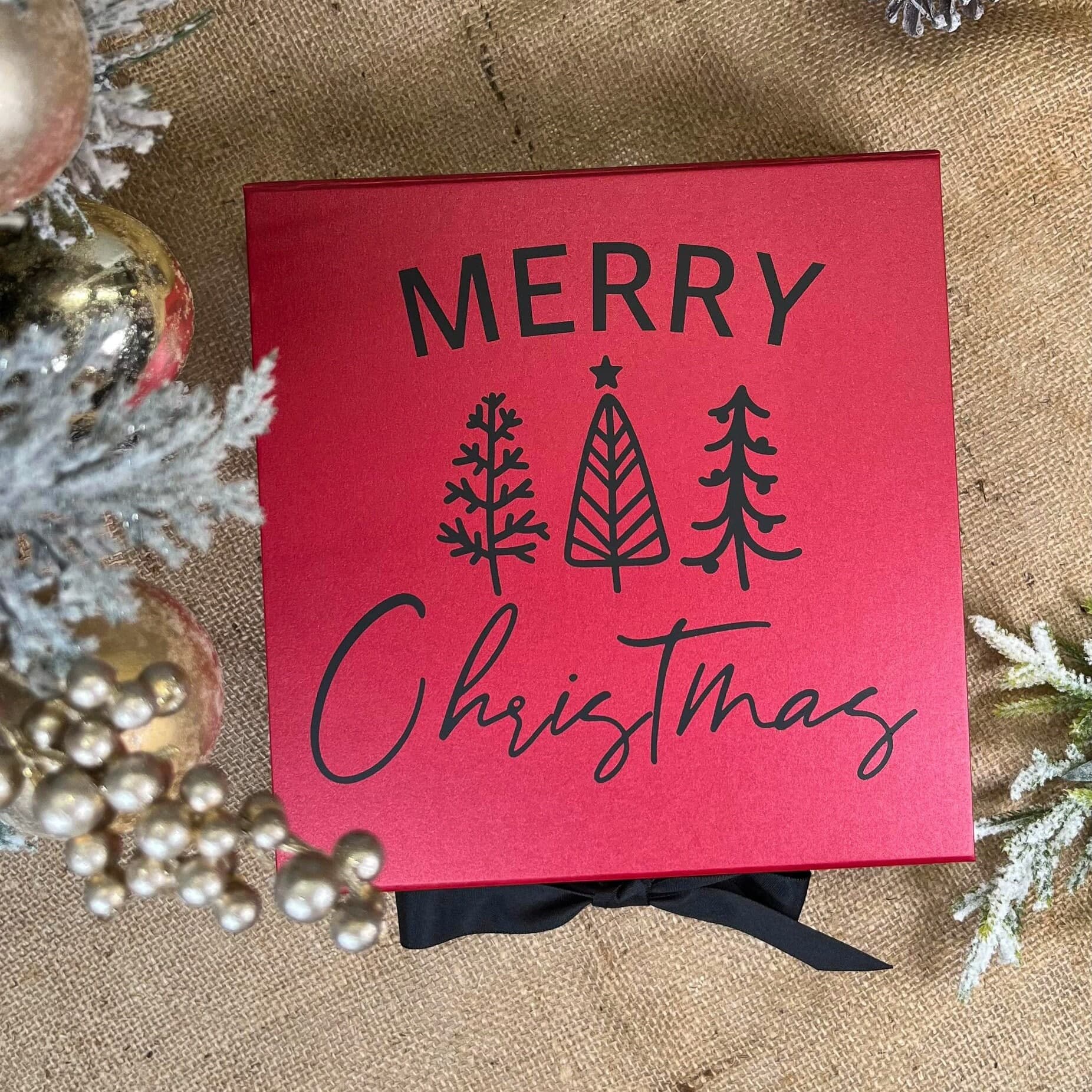 Personalised Christmas Eve Gift Box, Luxury Keepsake Box