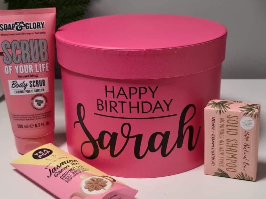Personalised Round Gift Box, Custom Keepsake Box - image 5