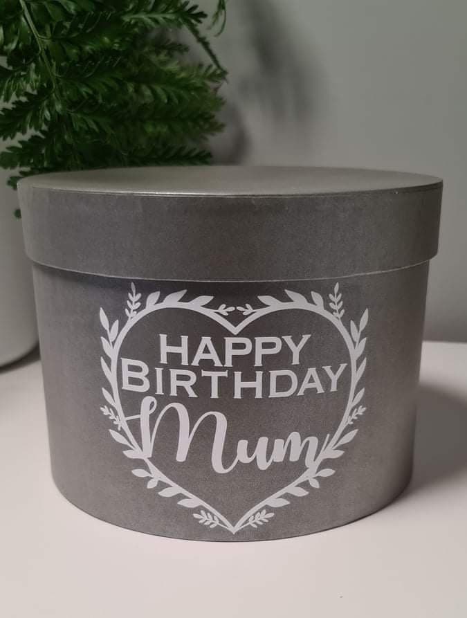 Personalised Round Gift Box, Custom Keepsake Box - image 3