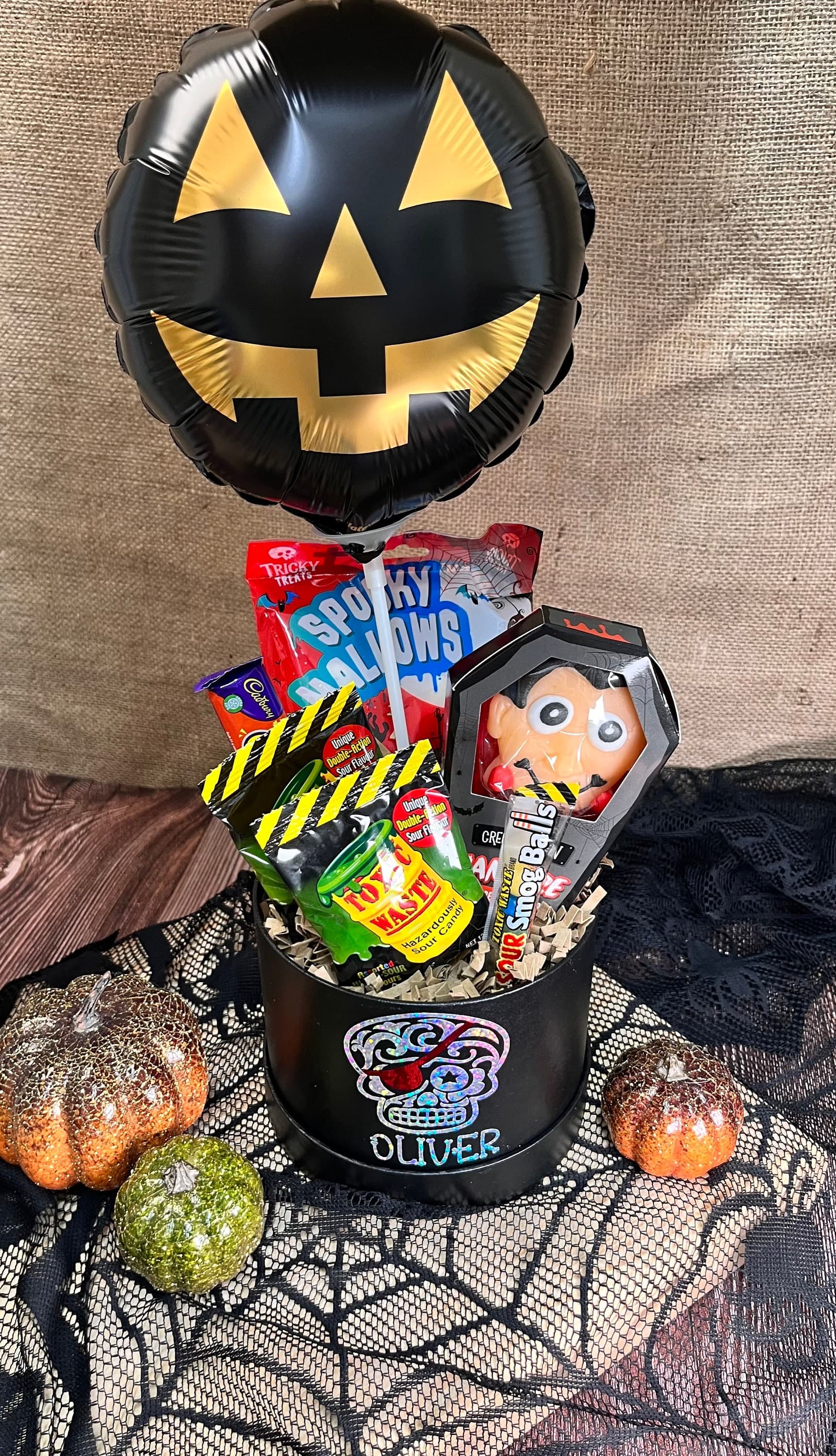 Personalised Halloween Sweet Box: Skull Decor, Candy Gift - image 5