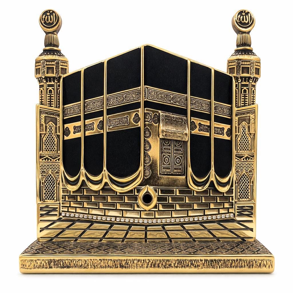 Kaaba Golden Decorative Sculpture