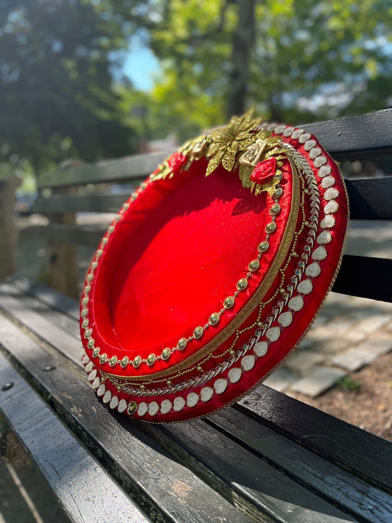 Wedding Tray, Henna Cones Tray, Wedding Decor, Mehndi Thaali, Haldi thaali, Dala