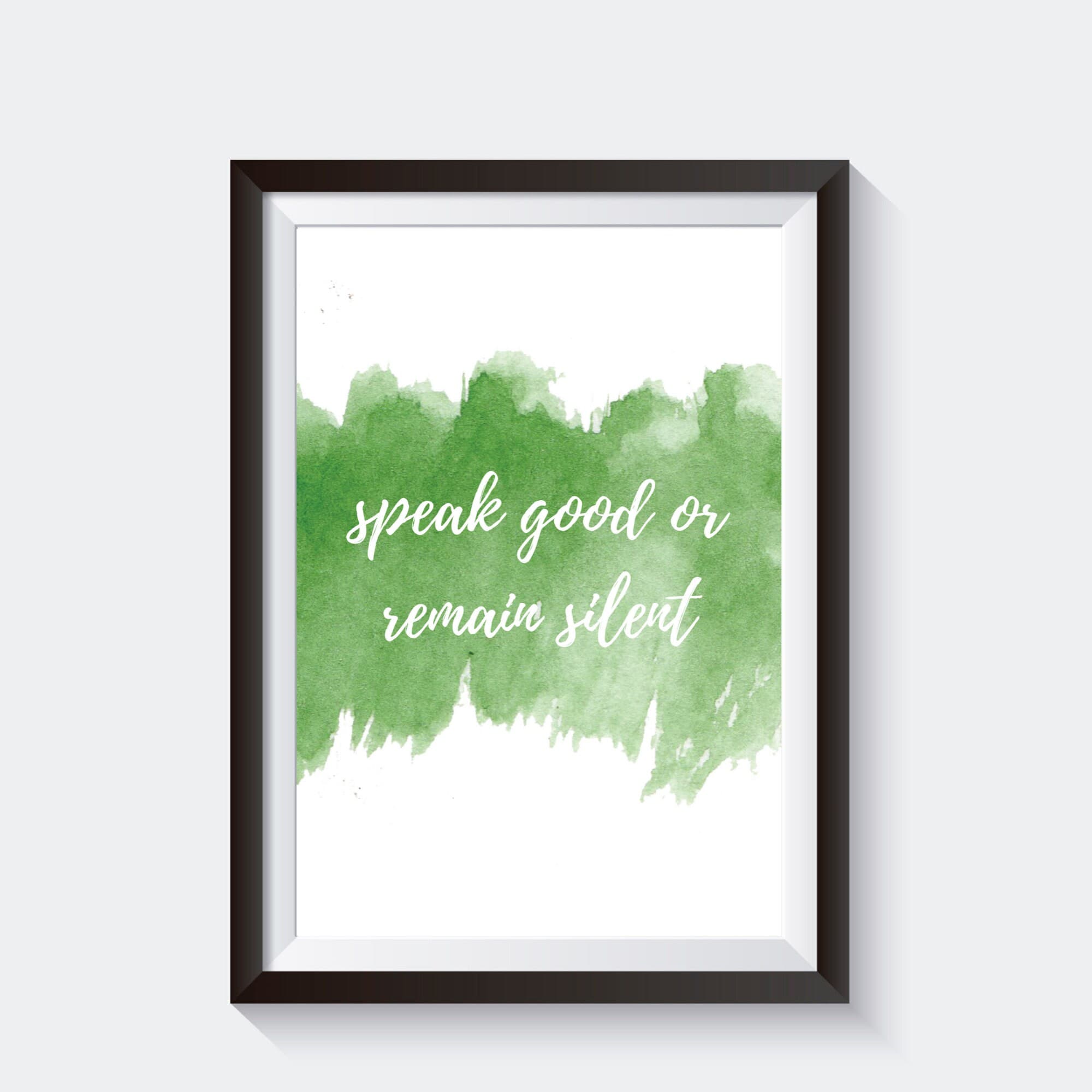 Speak good hadith quote | Islamic wall art | Islamic art | Islamic home decor | Islamic gifts | Islamic print | Islamic quote | - image 3