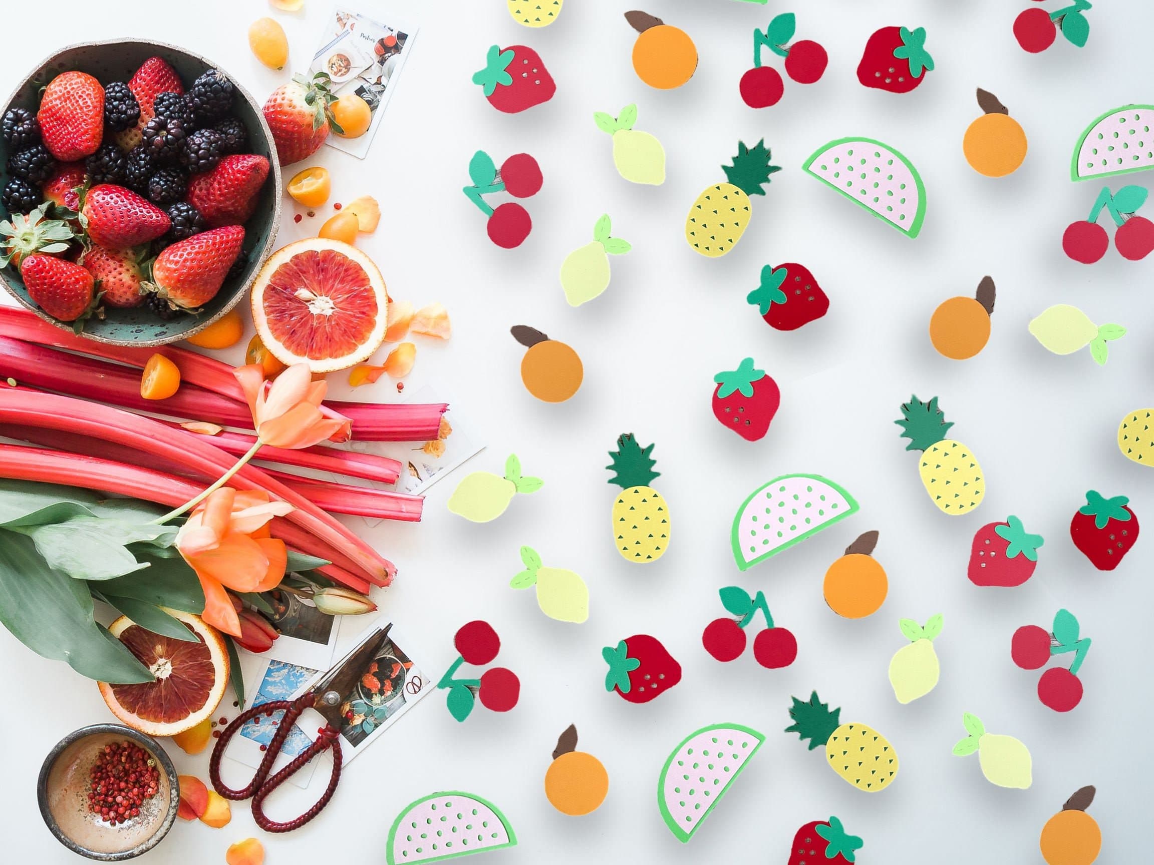 50 Piece Mixed Fruit Confetti For a Two-tti Fruty Party, Fruit Themed Party Decor, Summer Party Decoration, Baby Shower Table Confetti - image 5