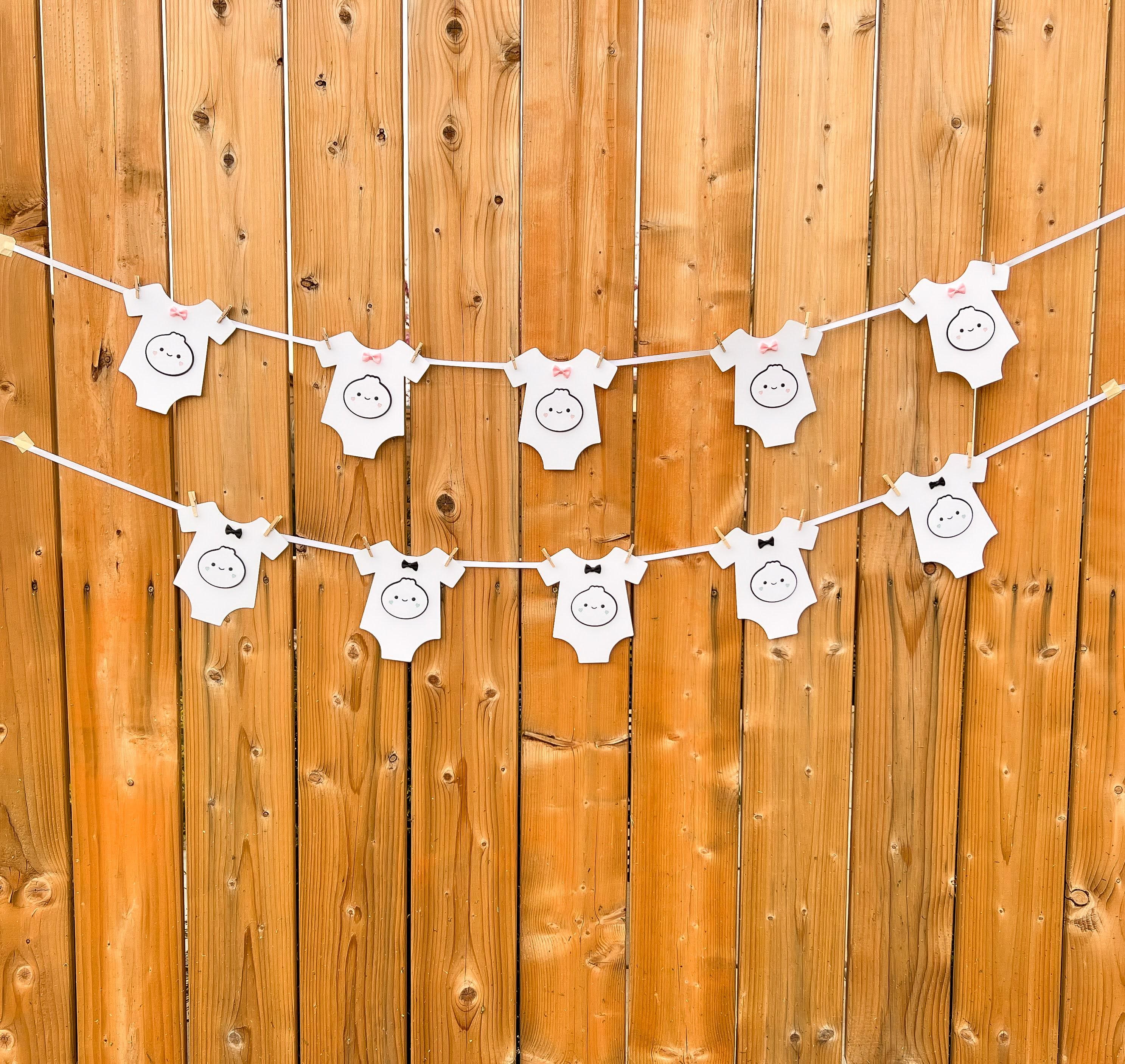 Dumpling Banner For A Dumpling Baby Shower Little Dumpling Party Decoration, Kawaii Asian Food Bao  Party, Boy or Girl BabyShower Backdrop - image 4