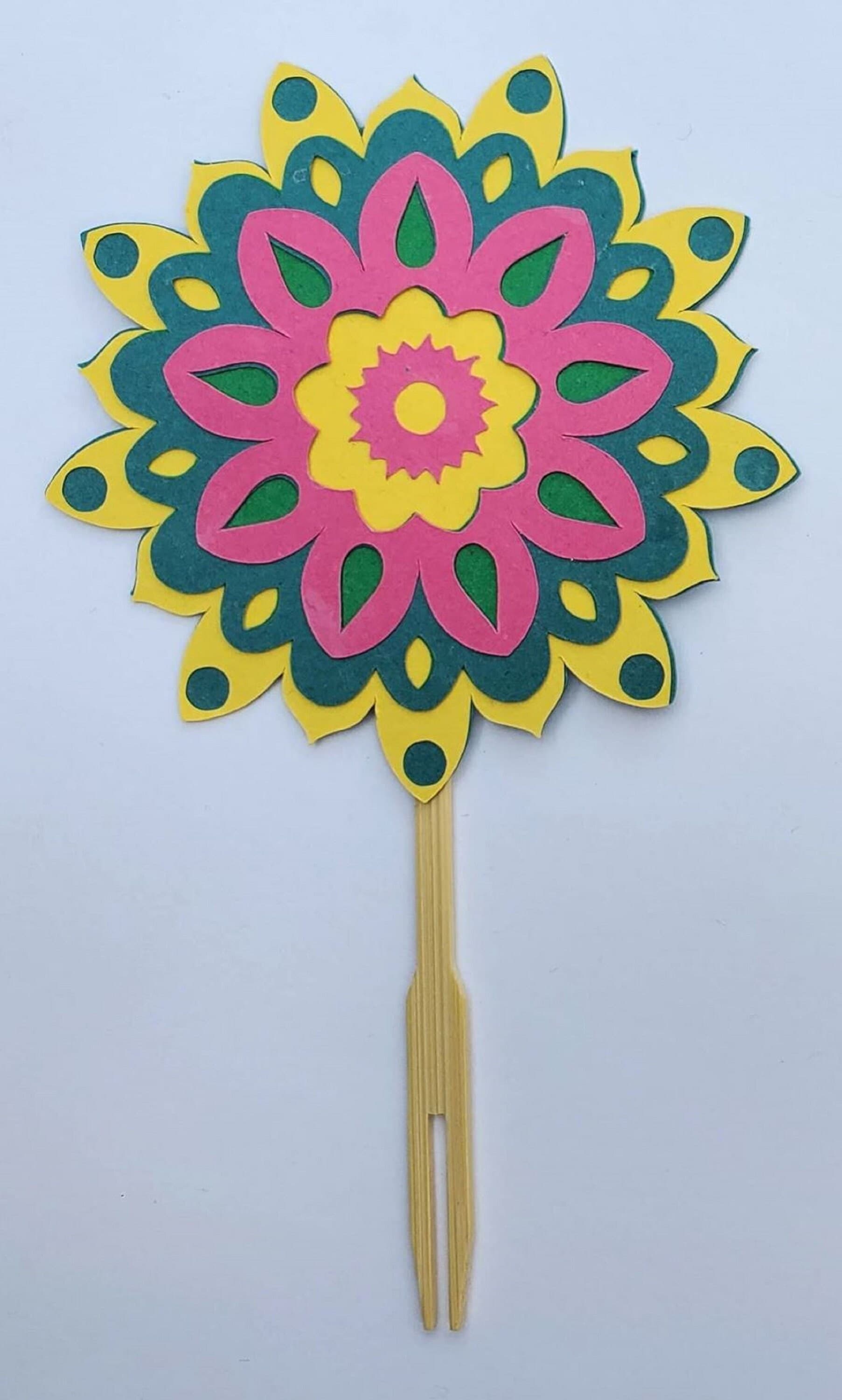 Mehendi and Haldi Decor Toppers, Desi Wedding Props, Mandala Lantern Paisley Props, Indian and Bangladeshi Wedding Decoration - image 4