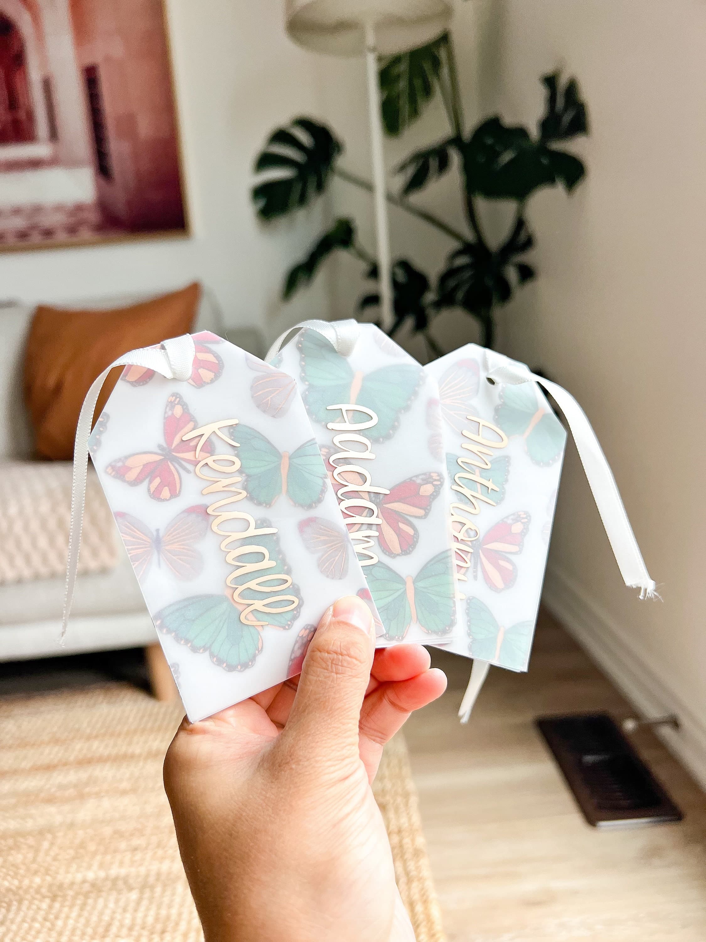 Personalized Vellum Name Tag, Vellum Place Card, Wedding Stationery, Vellum Foil Name Tag, Vellum Foiled Place Card Wedding - image 3