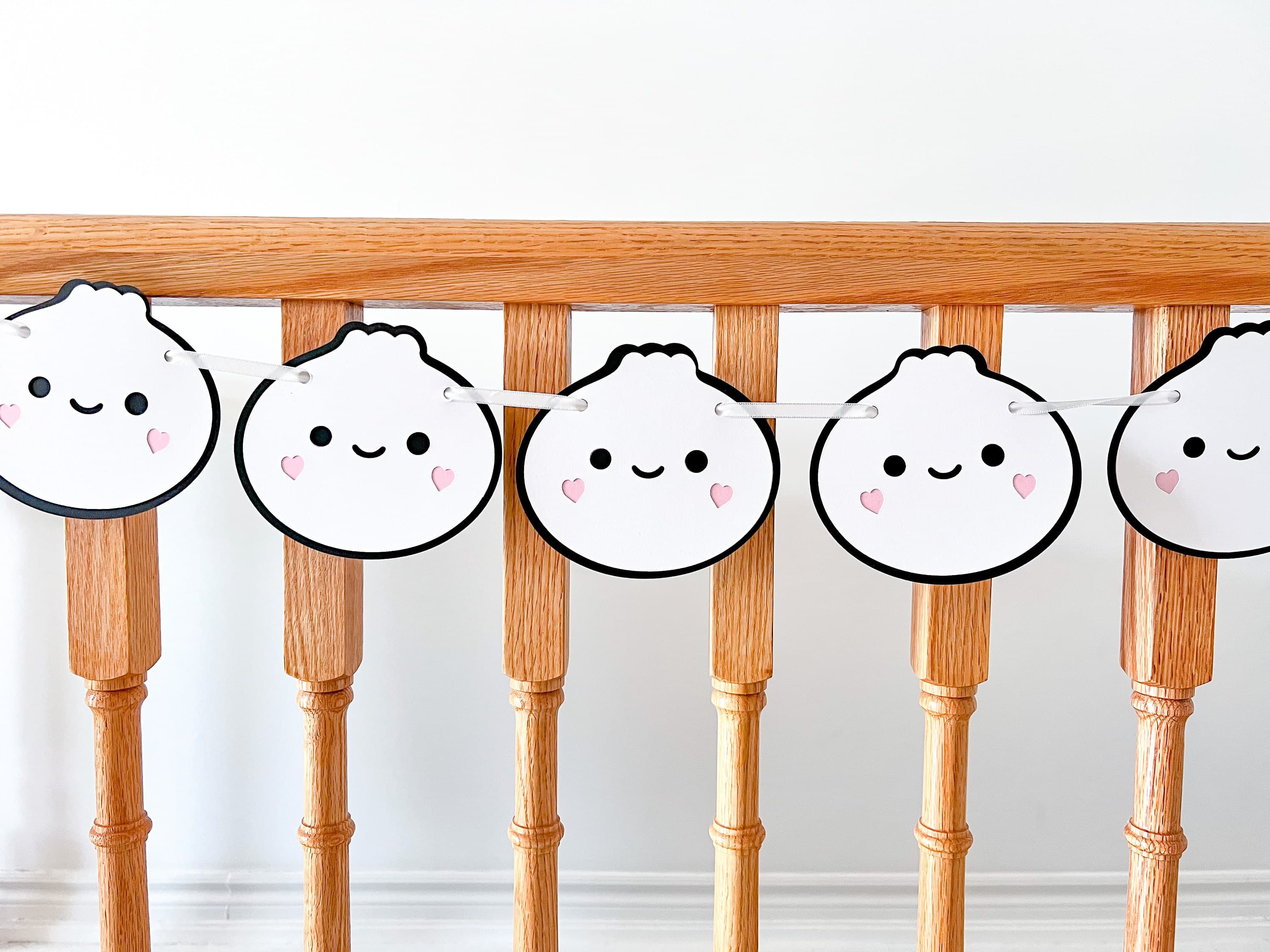 Dumpling Banner For Bao Baby Shower Decorations, Kawaii Bao Dimsum, Little Dumpling Decorations, Cute Dumplings Gift Kawaii Dimsum Gyoza