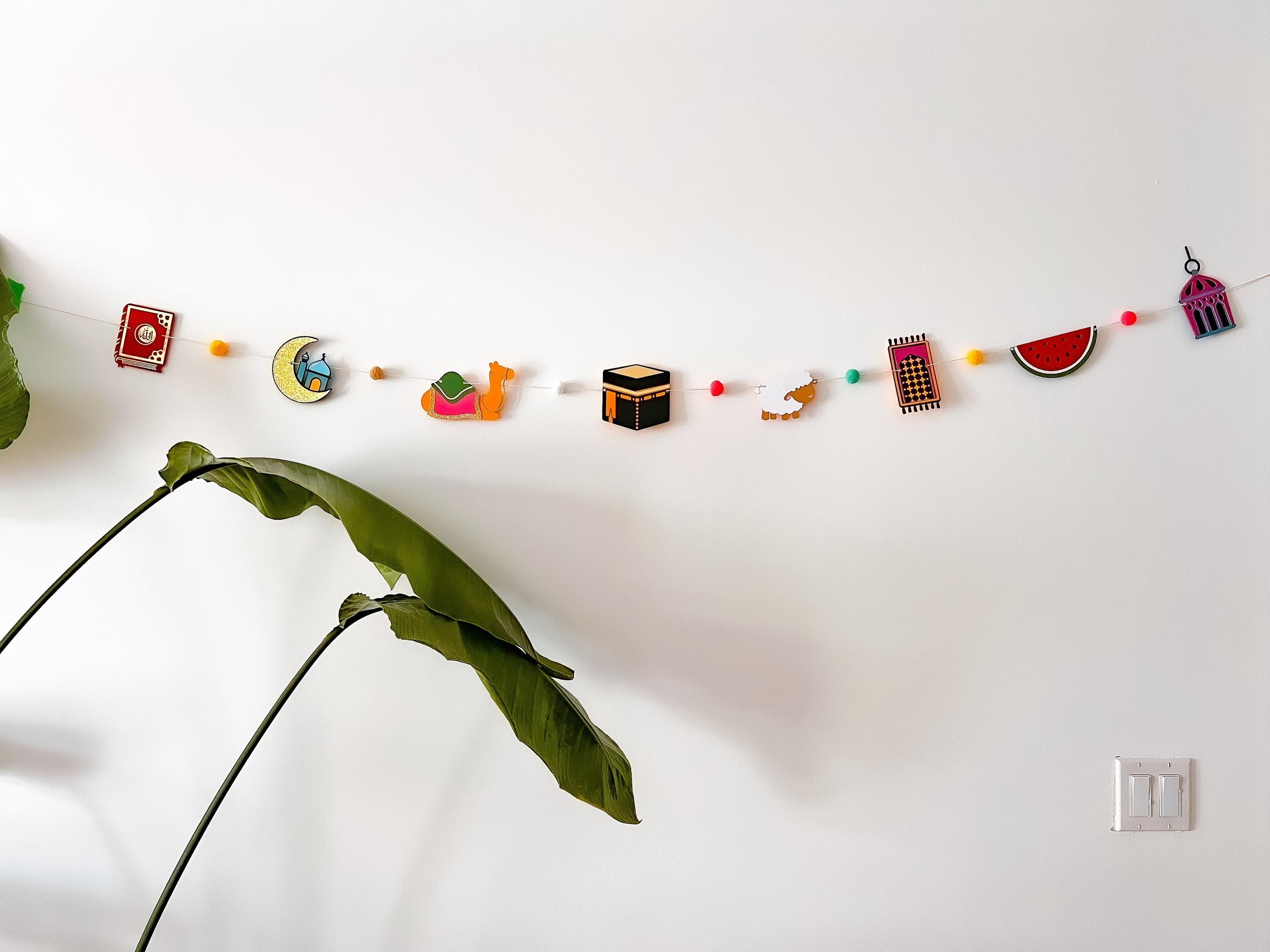 Decorative Ramadan Garland, Eid Door Decoration, Eid Islamic Art, Eid Banner, Eid Mubarak, Islam Celebrating, Ramadan Mubarak Table Decor - image 5
