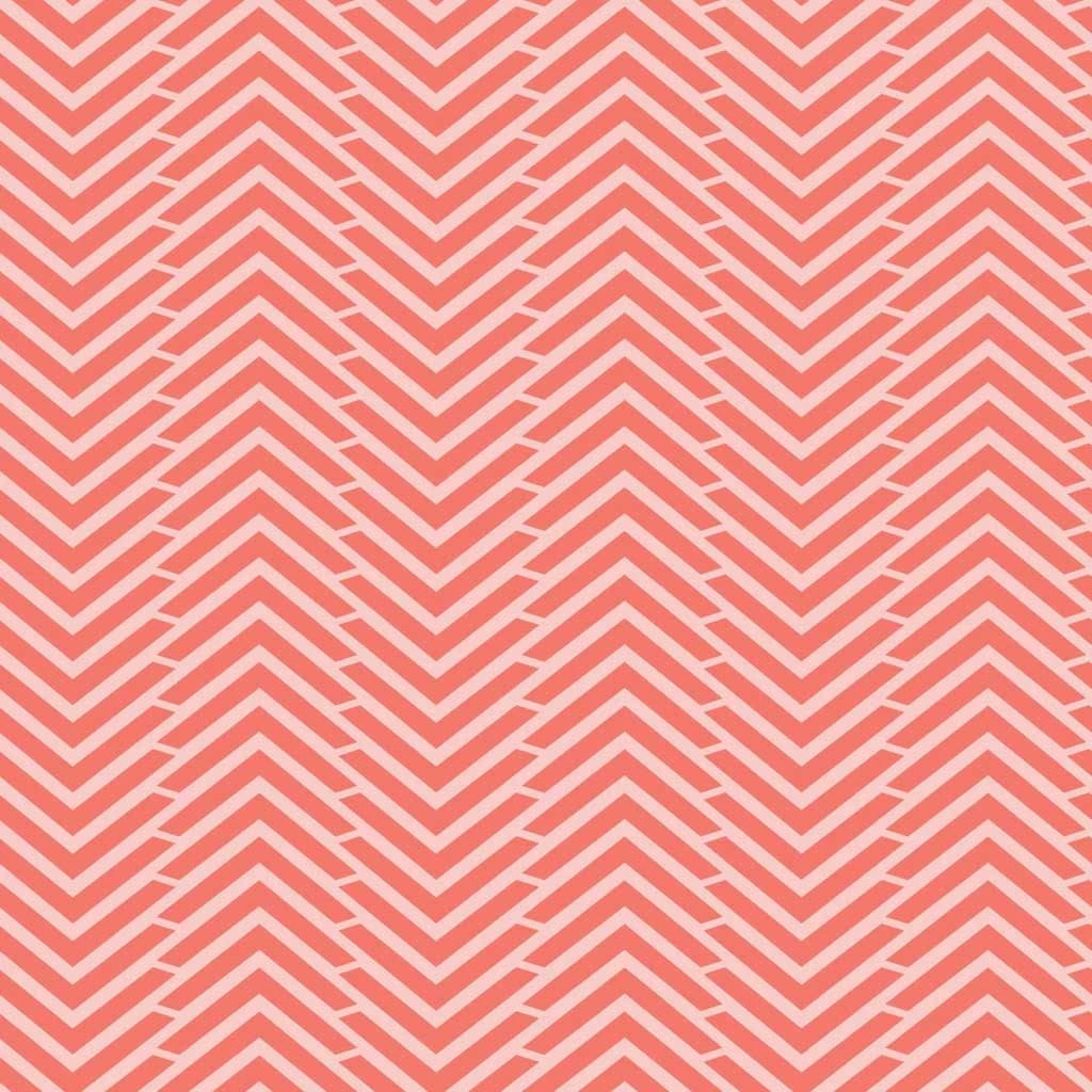 Herringbone Cotton Fabric by the Yard - Mixology Herringbone Grapefruit - Camelot 2144-0030