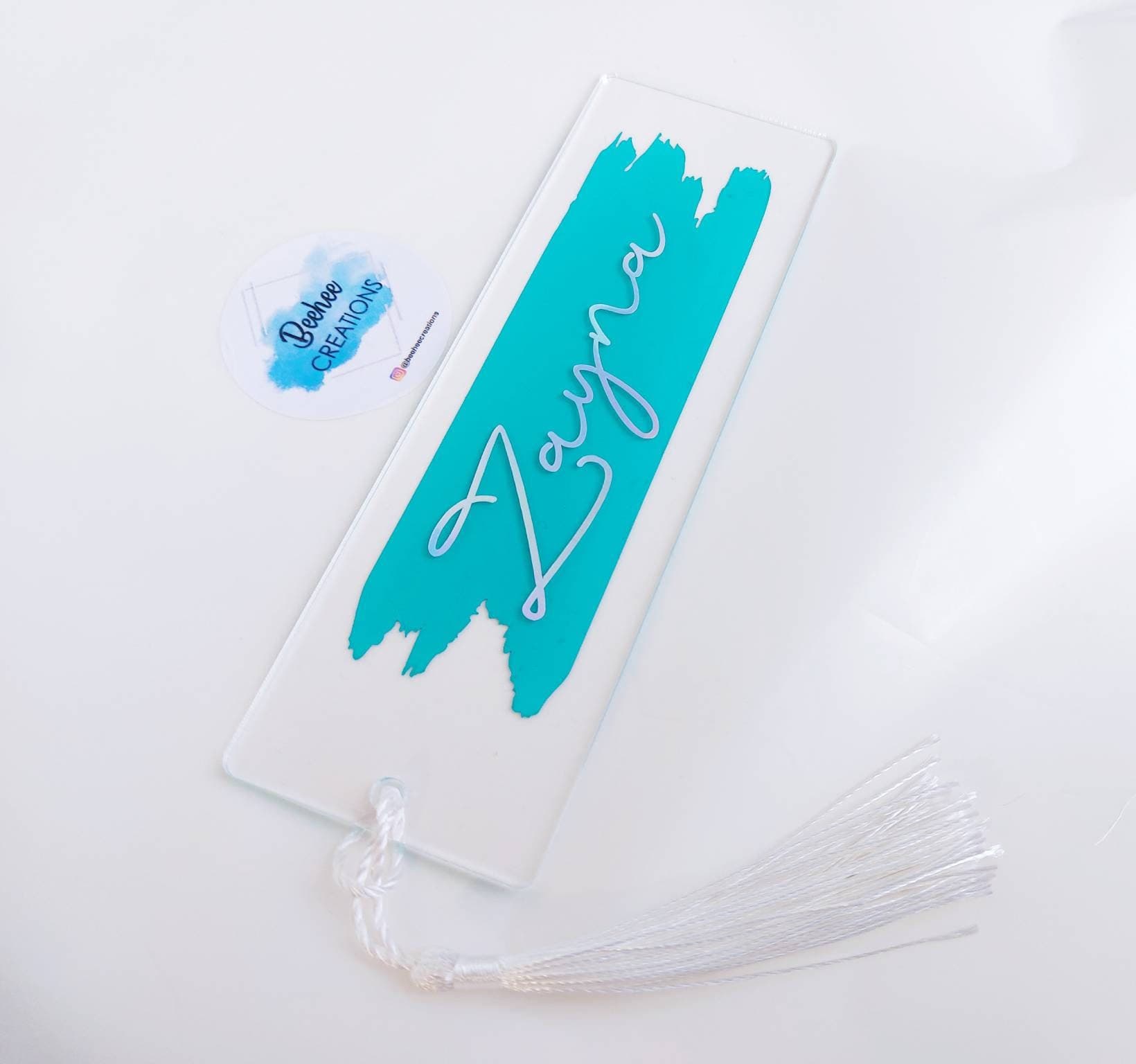 Personalised acrylic bookmarks,customized bookmarks,name bookmarks , - image 3