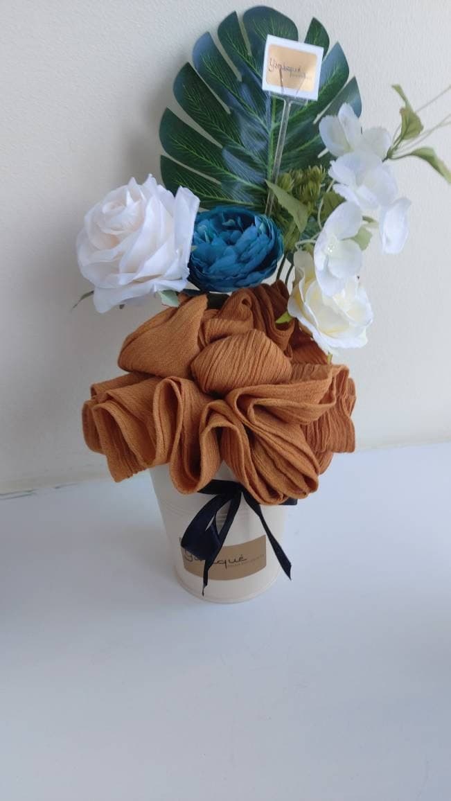 Giftbox hijabbox Hijab Bouquet Flower Gift Thank You Congratulations Wedding Engagement Eid Umrah Birthday Mother's Day hamper bespoke gifts - image 3